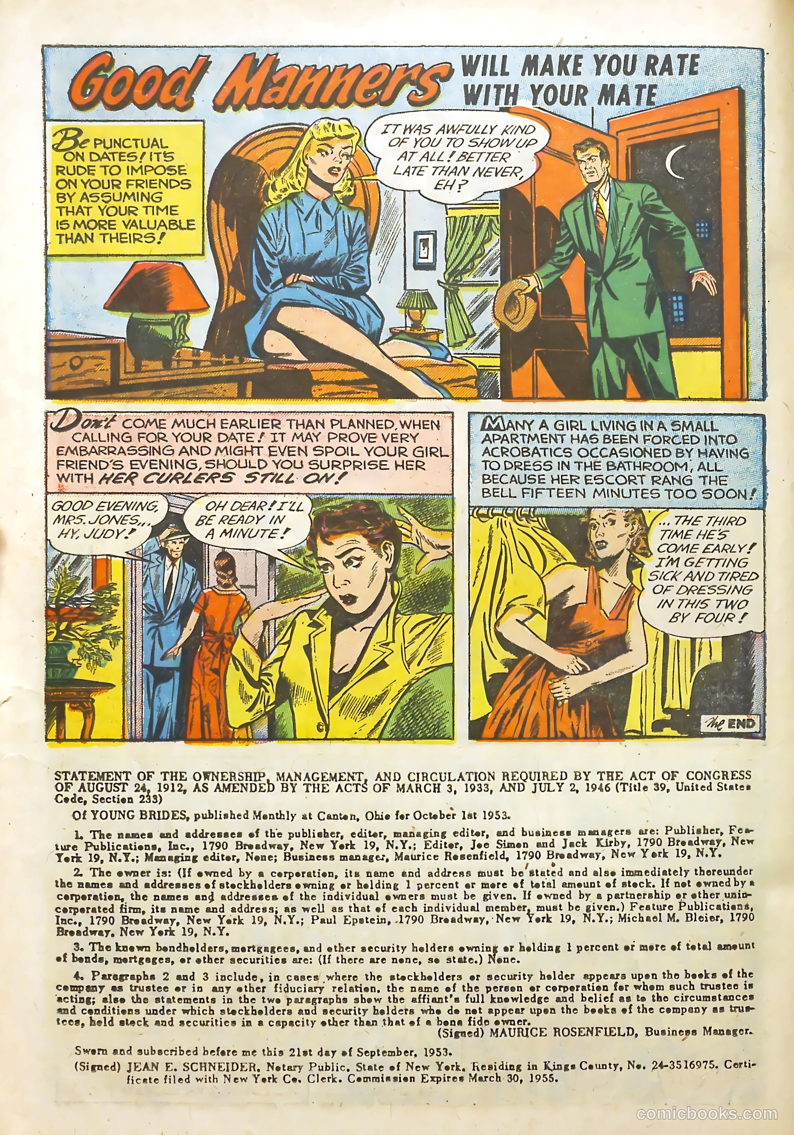 Young Brides #13 (1954) — page 24 of 36