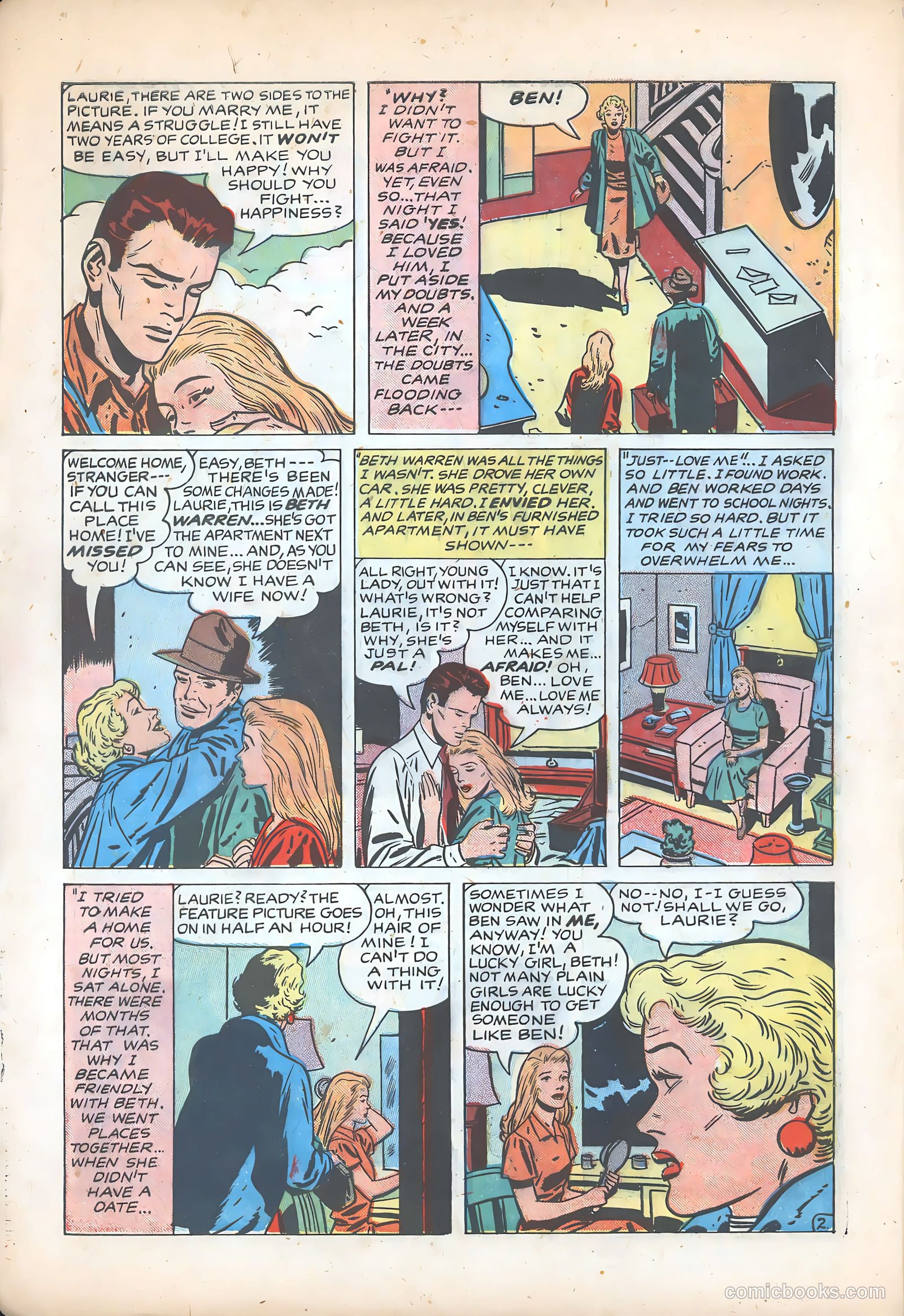 Young Brides #21 (1955) — page 4 of 36