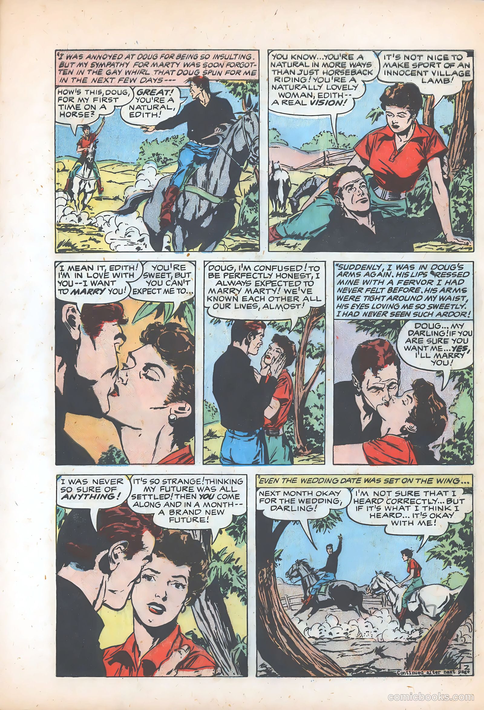 Young Brides #21 (1955) — page 28 of 36