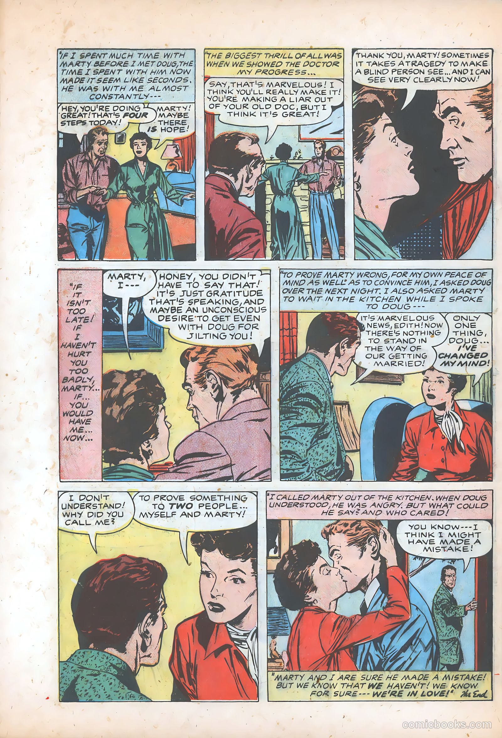 Young Brides #21 (1955) — page 32 of 36
