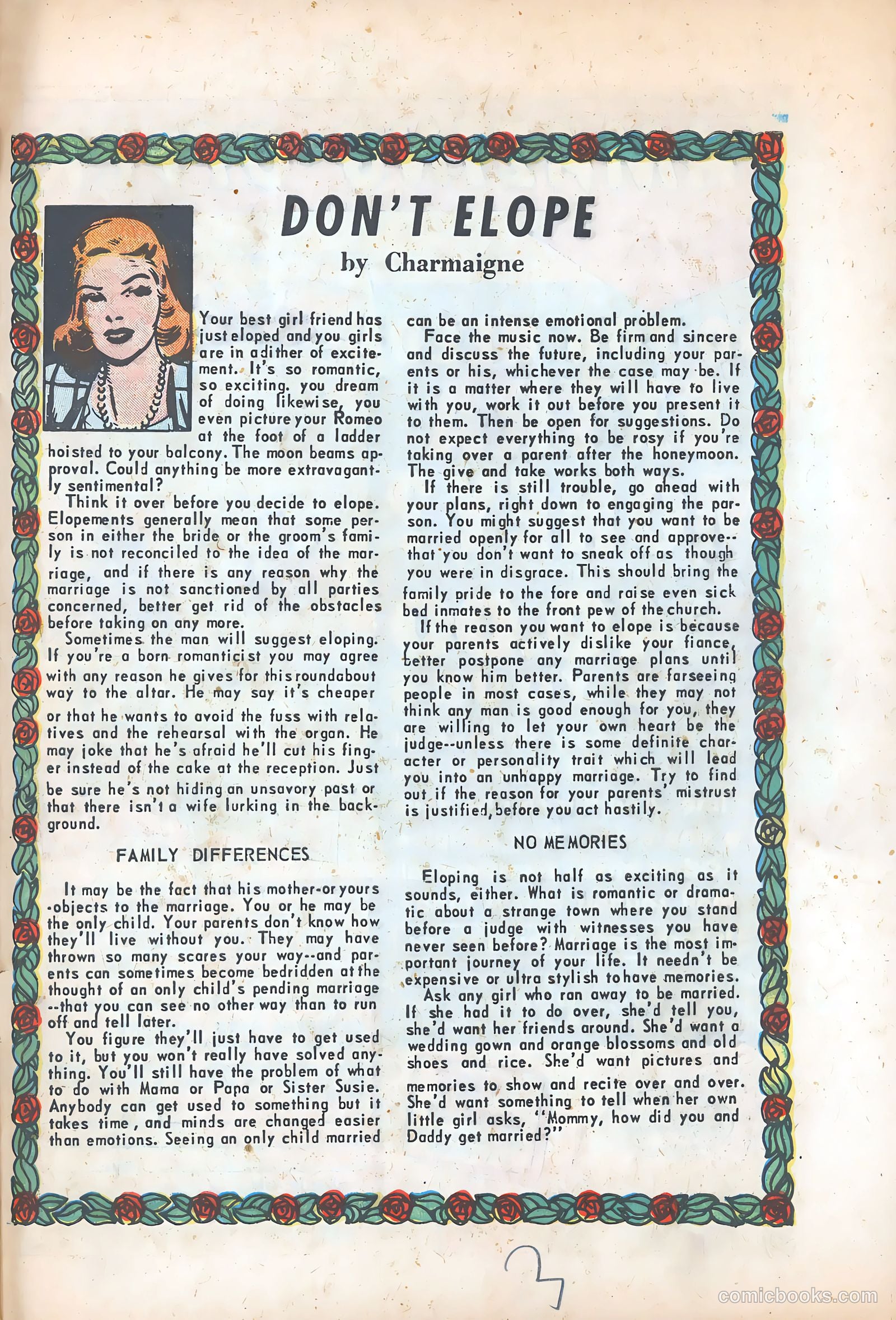 Young Brides #21 (1955) — page 33 of 36