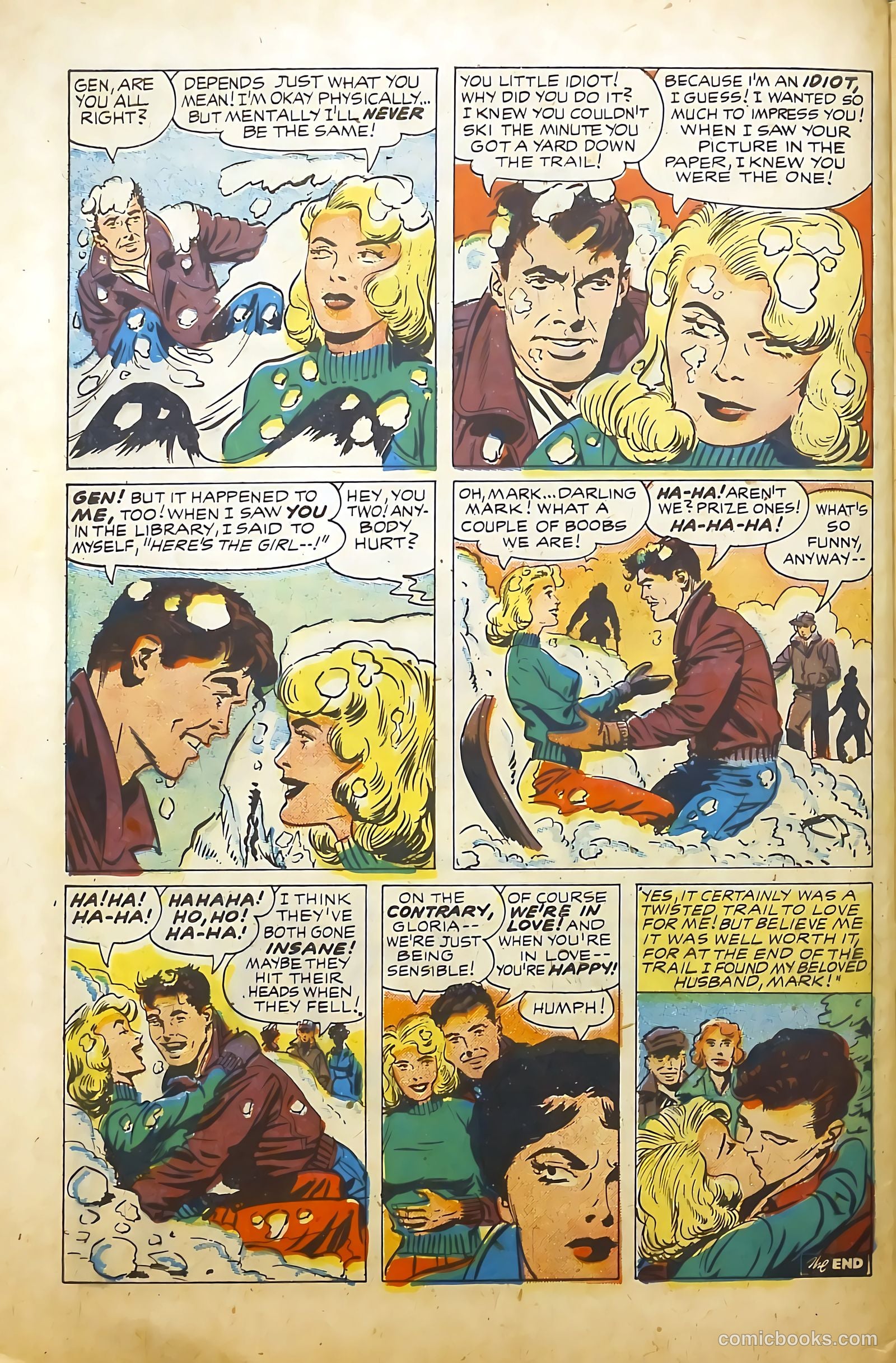 Young Brides #22 (1955) — page 32 of 36
