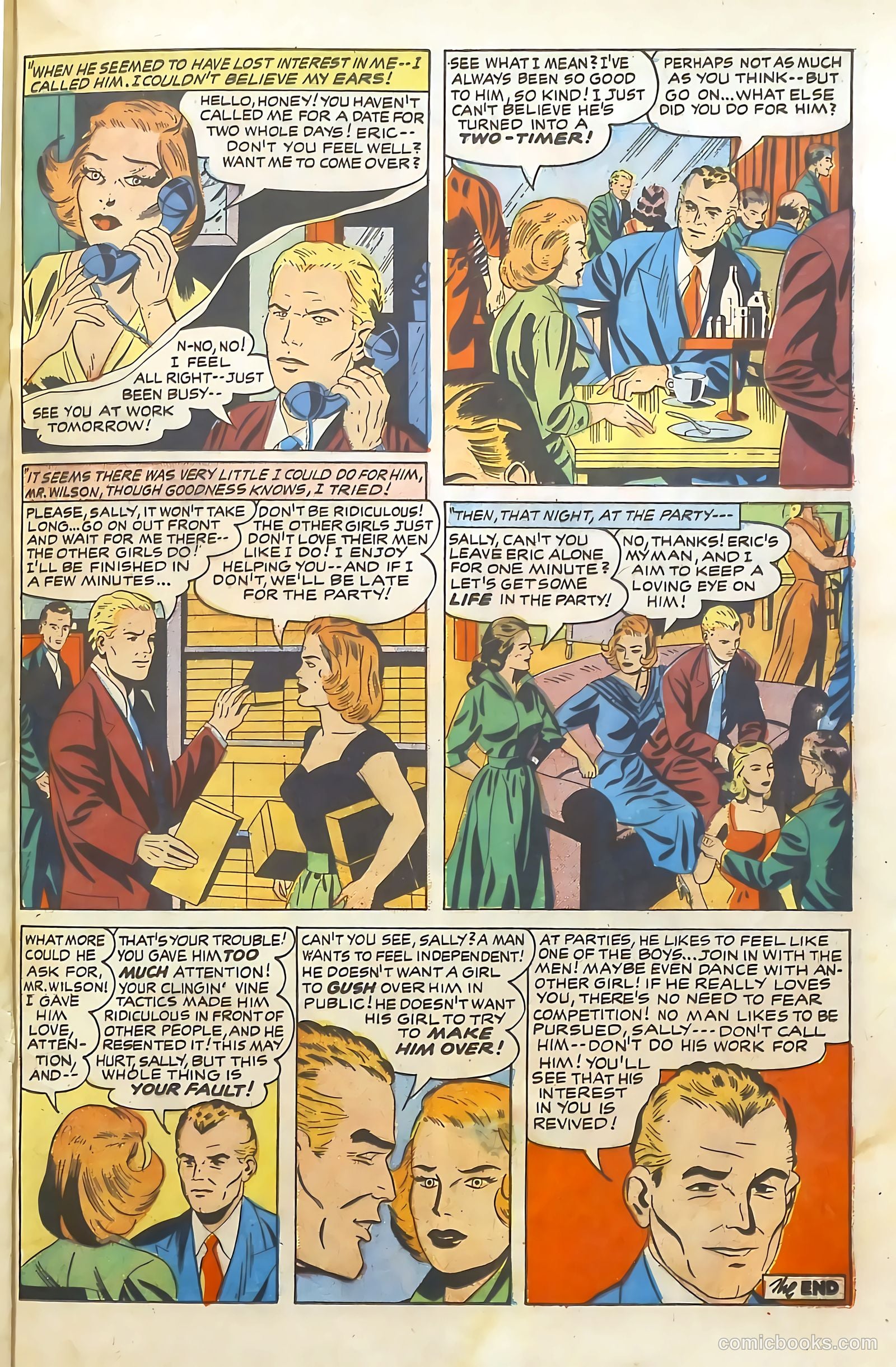 Young Brides #23 (1955) — page 21 of 36