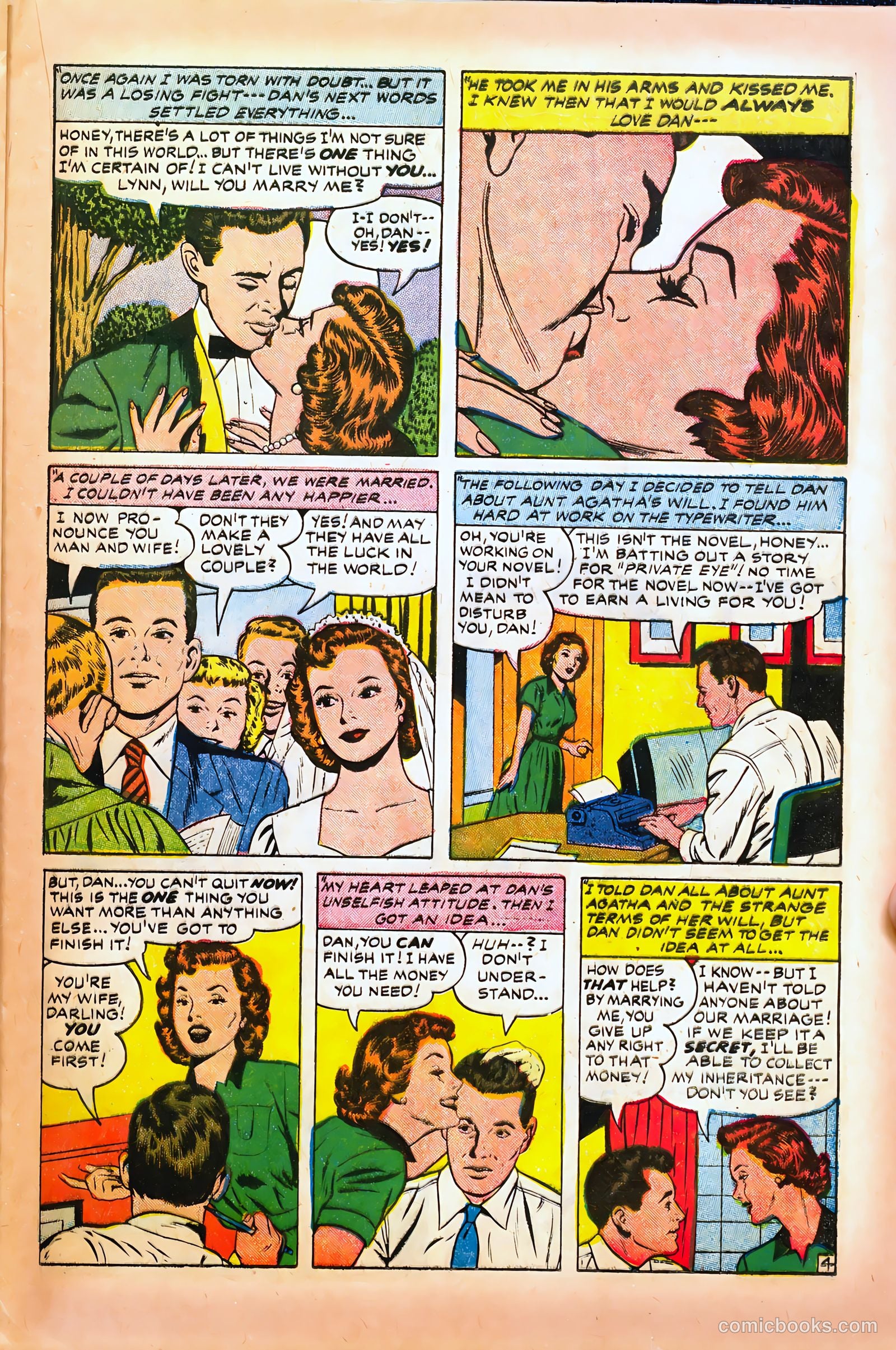 Young Brides #24 (1955) — page 21 of 36