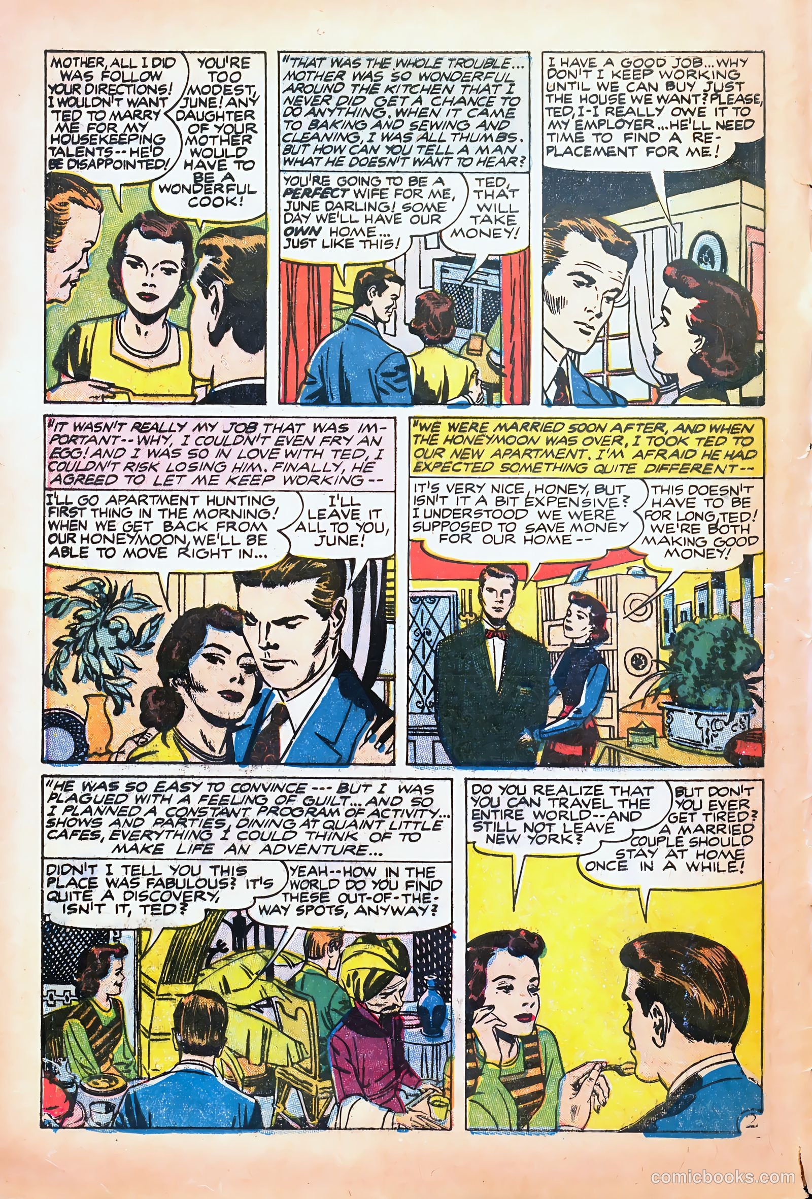 Young Brides #28 (1956) — page 4 of 36