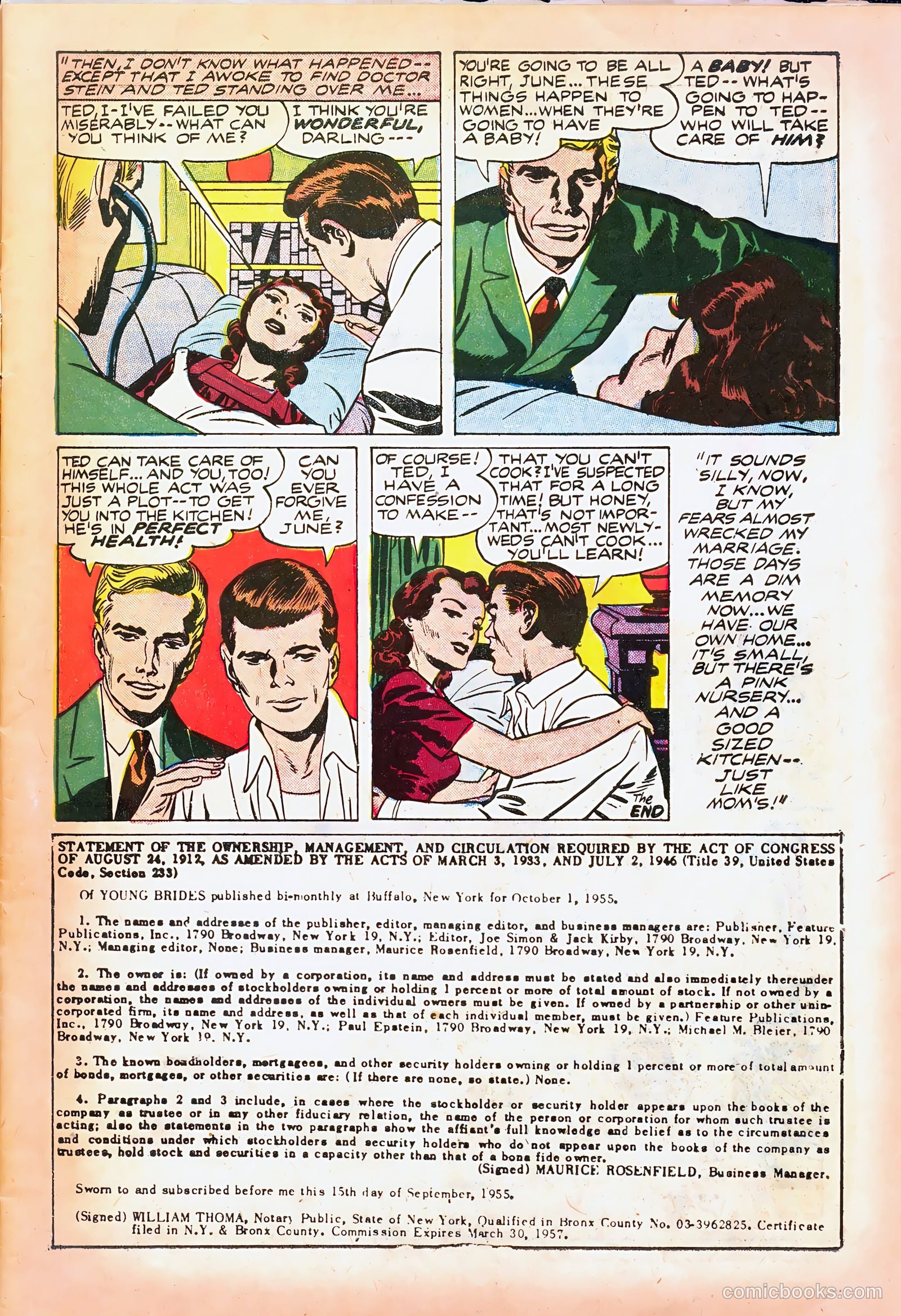 Young Brides #28 (1956) — page 7 of 36