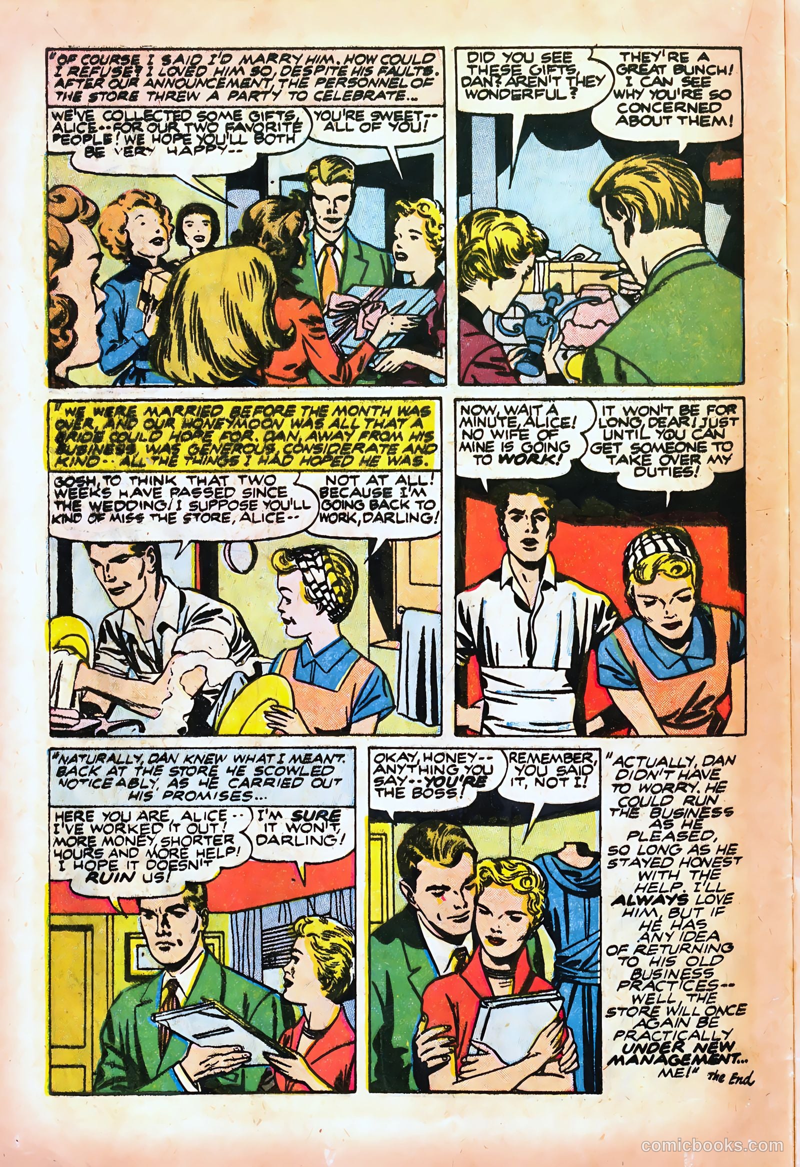 Young Brides #28 (1956) — page 16 of 36