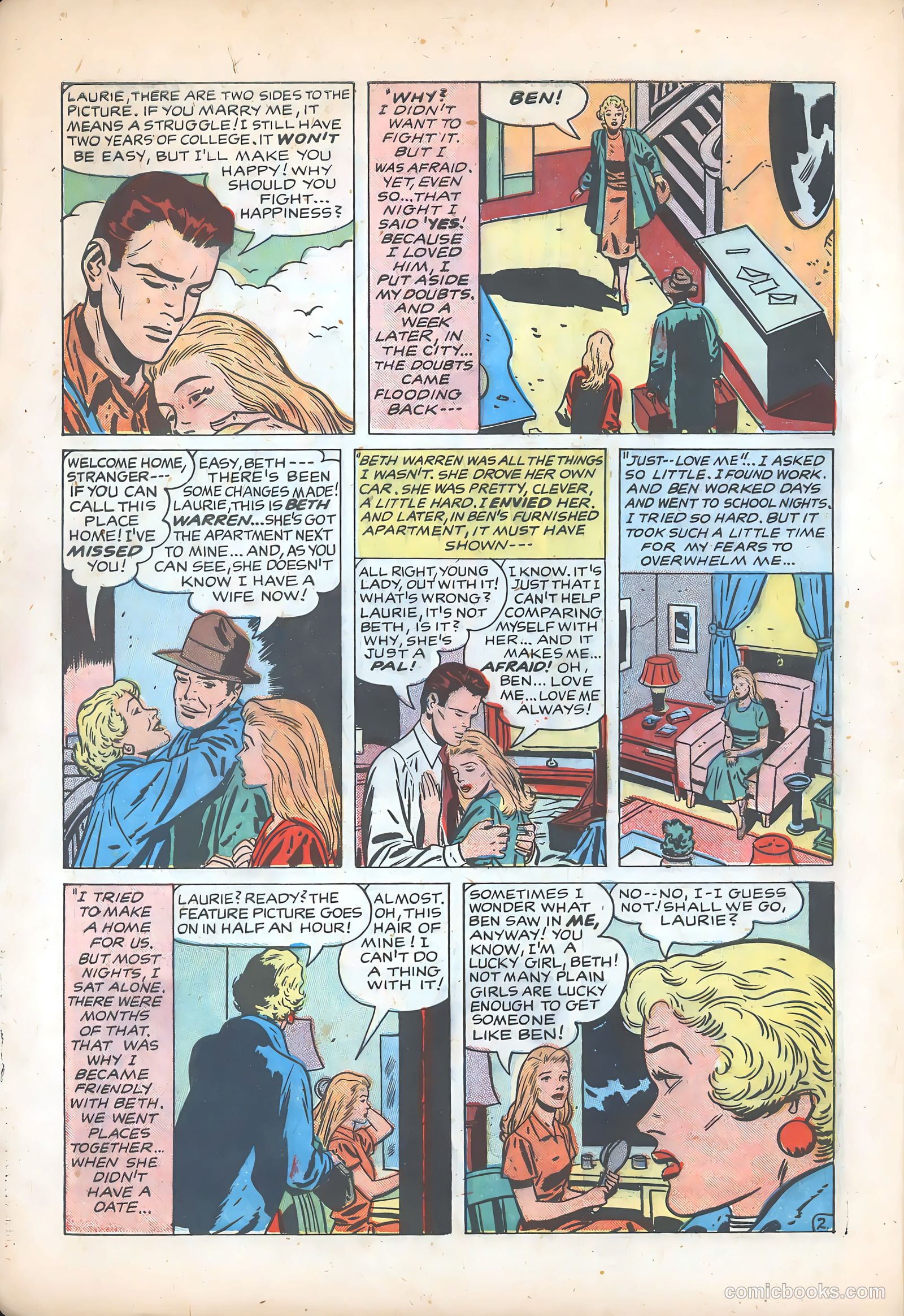 Young Brides #3 (1955) — page 4 of 36