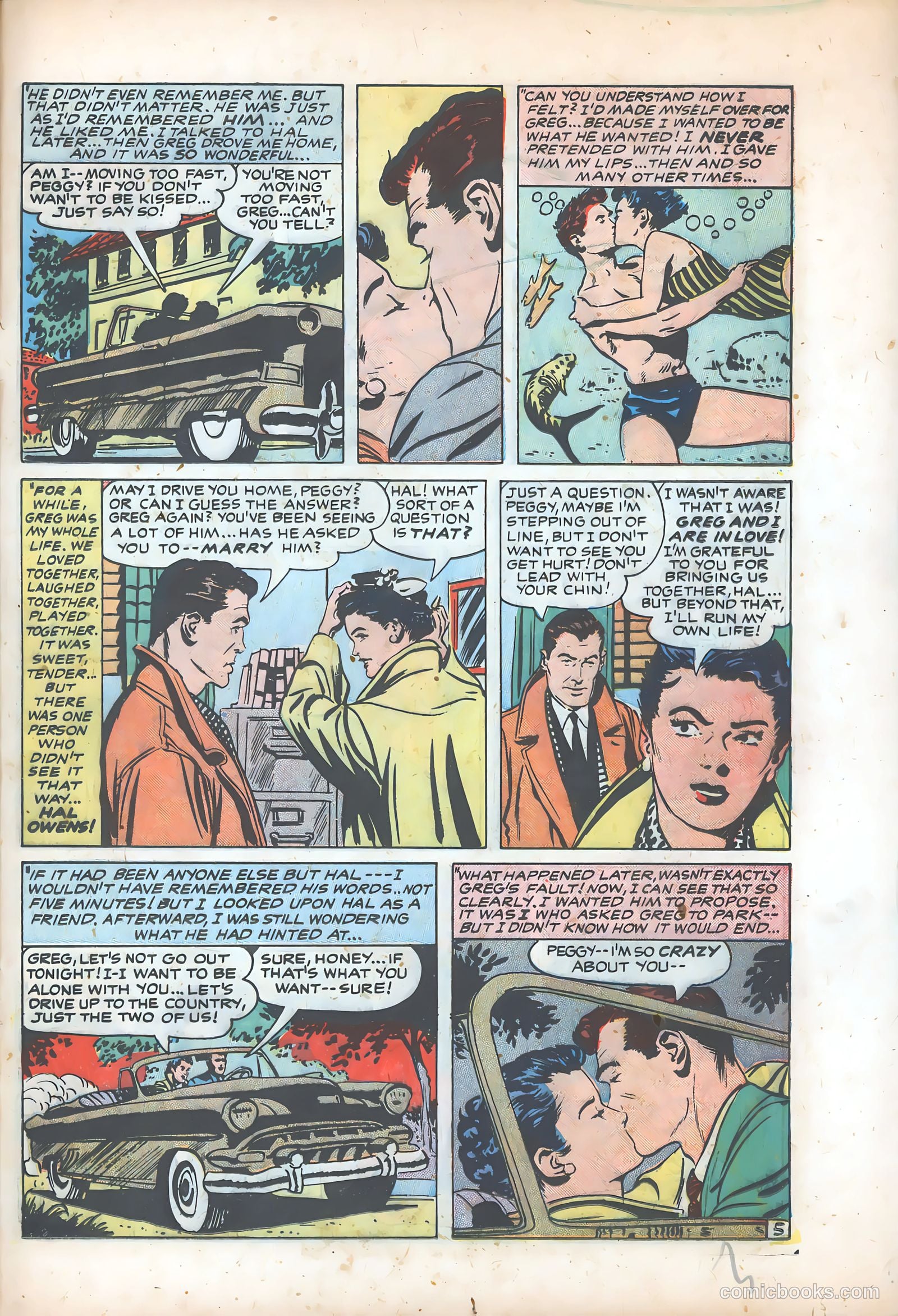 Young Brides #3 (1955) — page 21 of 36