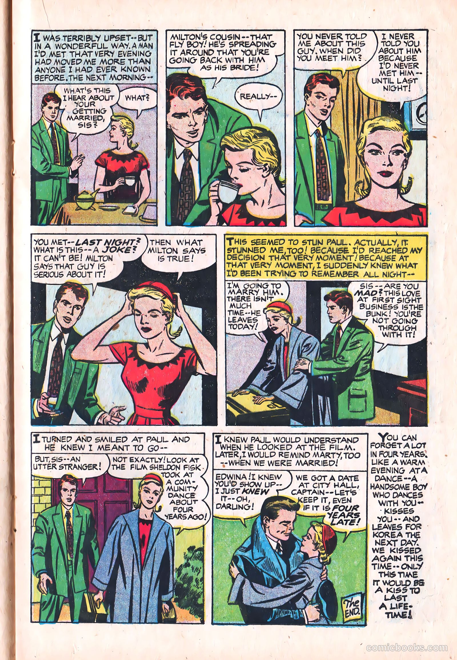 Young Brides #30 (1956) — page 17 of 36