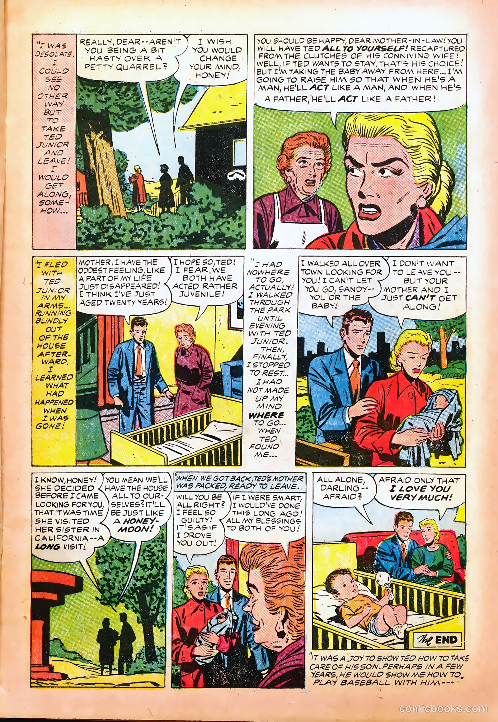 Young Brides #6 (1955) — page 9 of 36