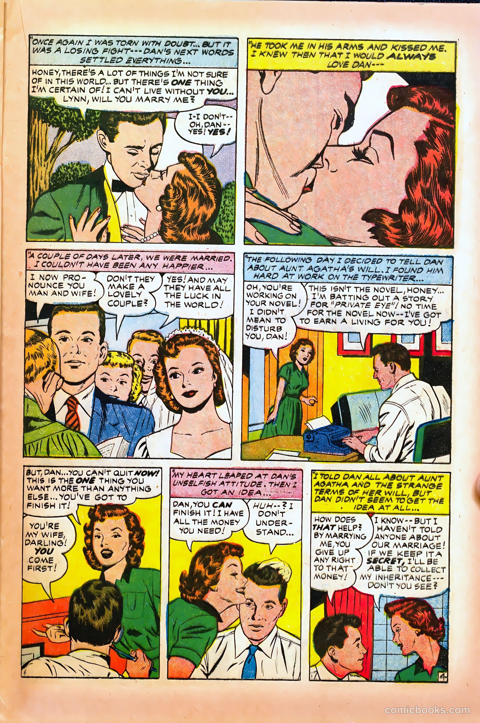 Young Brides #6 (1955) — page 21 of 36