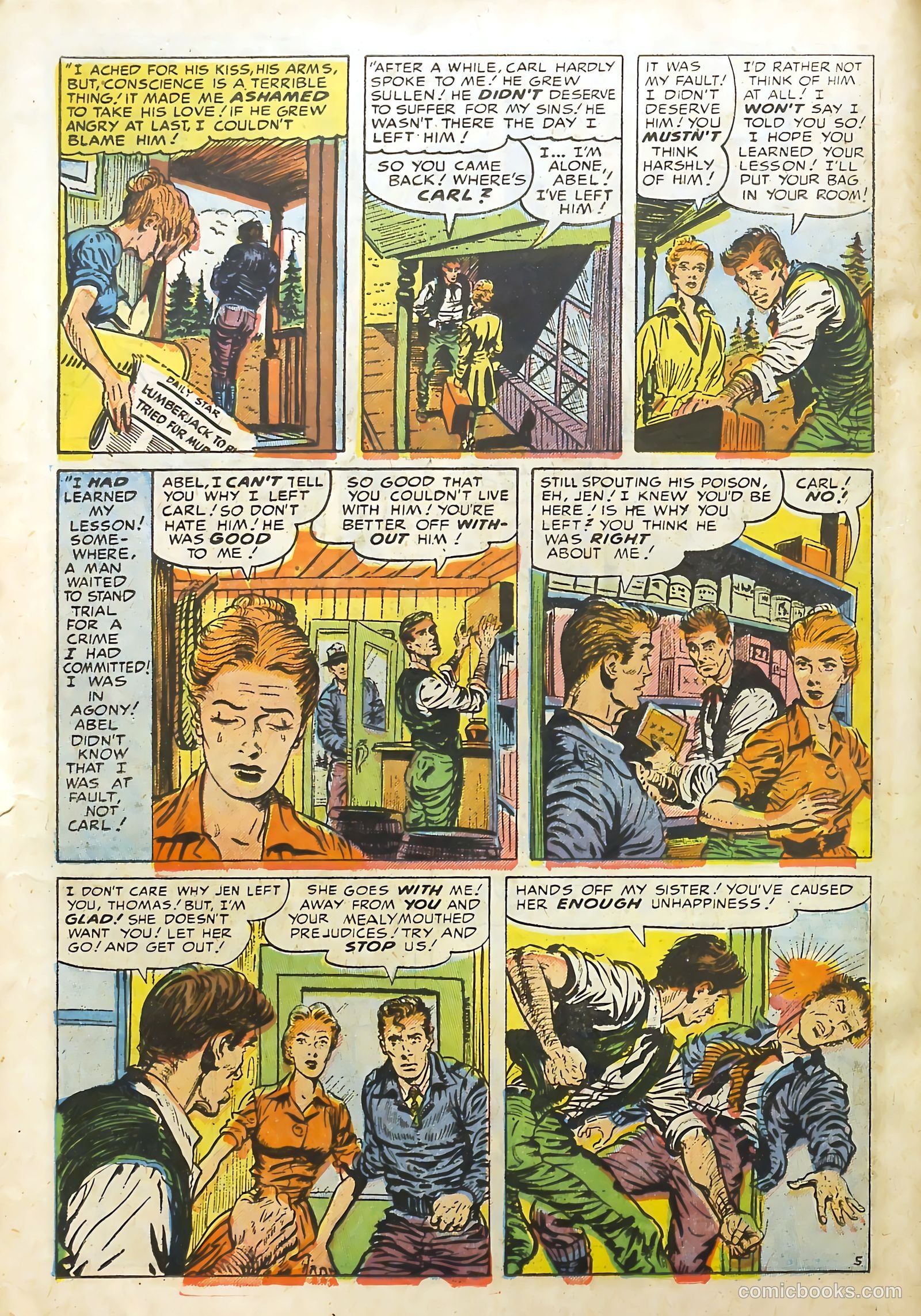 Young Brides #7 (1954) — page 22 of 36