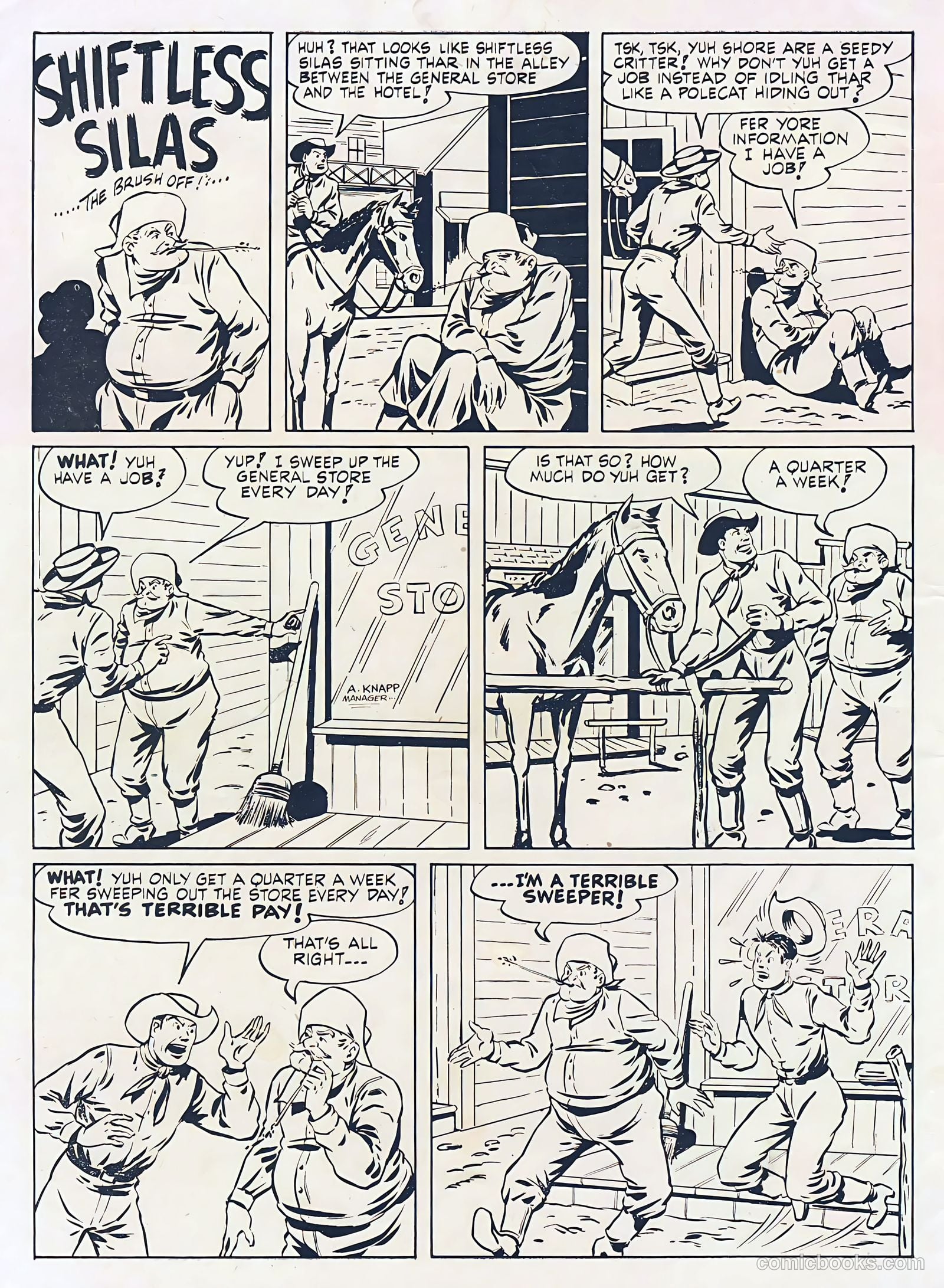 Young Eagle #1 (1950) — page 2 of 36