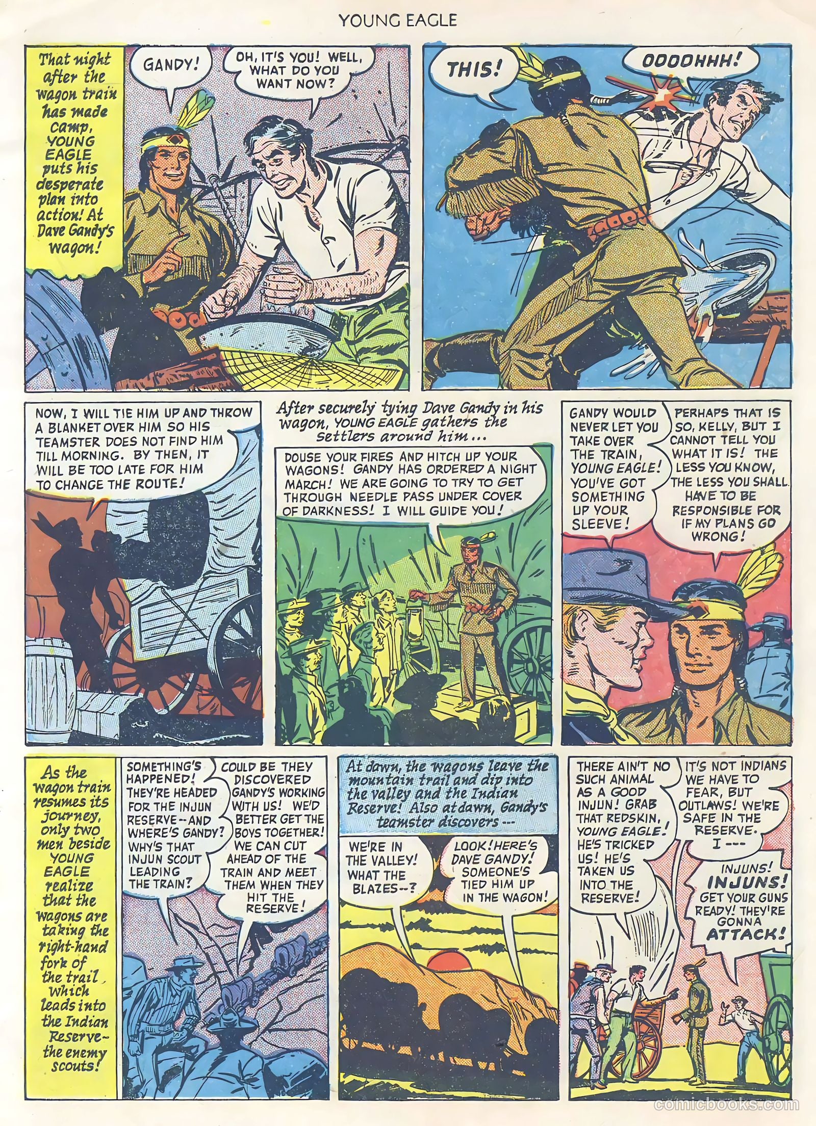 Young Eagle #1 (1950) — page 11 of 36