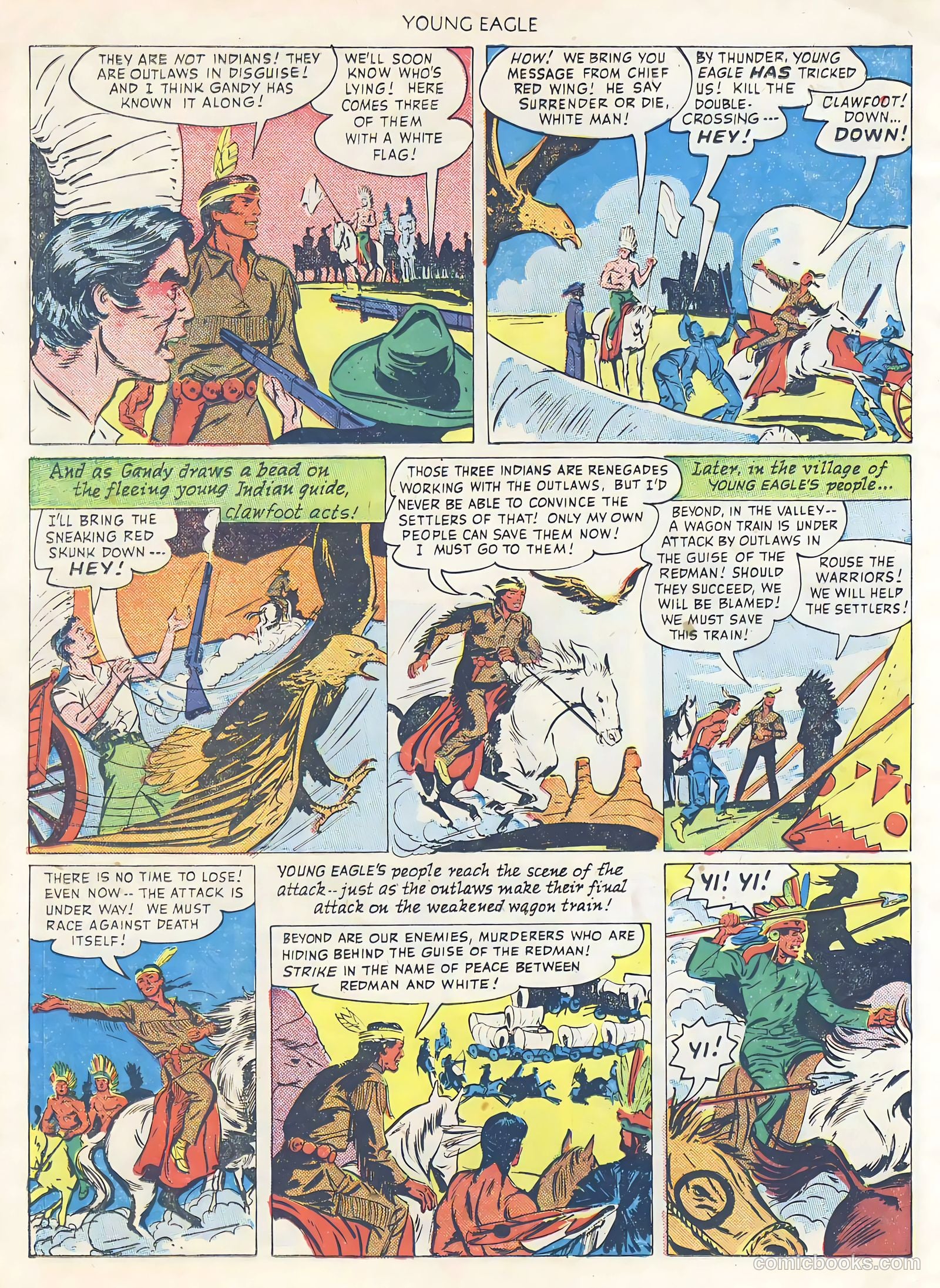 Young Eagle #1 (1950) — page 12 of 36