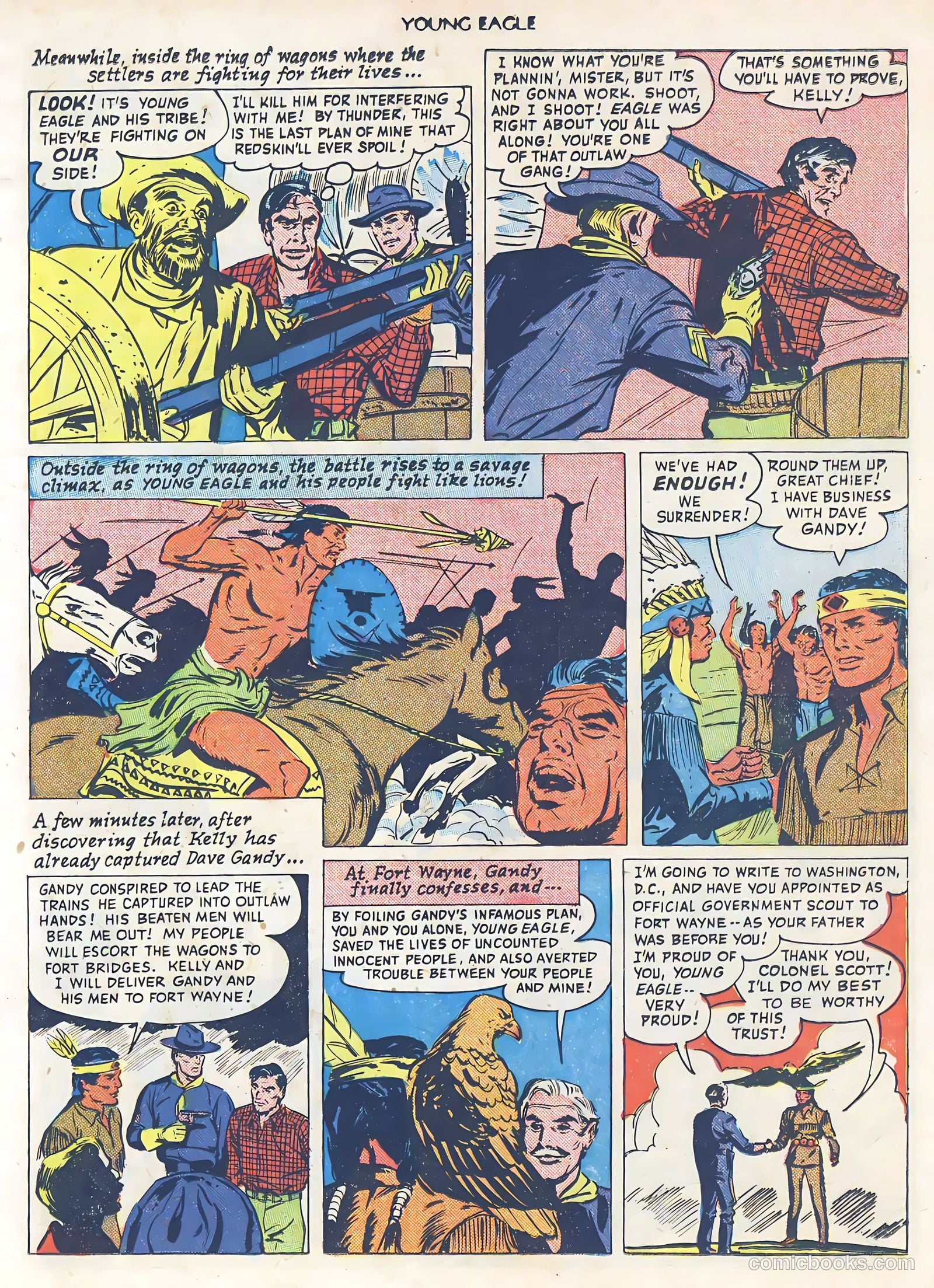 Young Eagle #1 (1950) — page 13 of 36