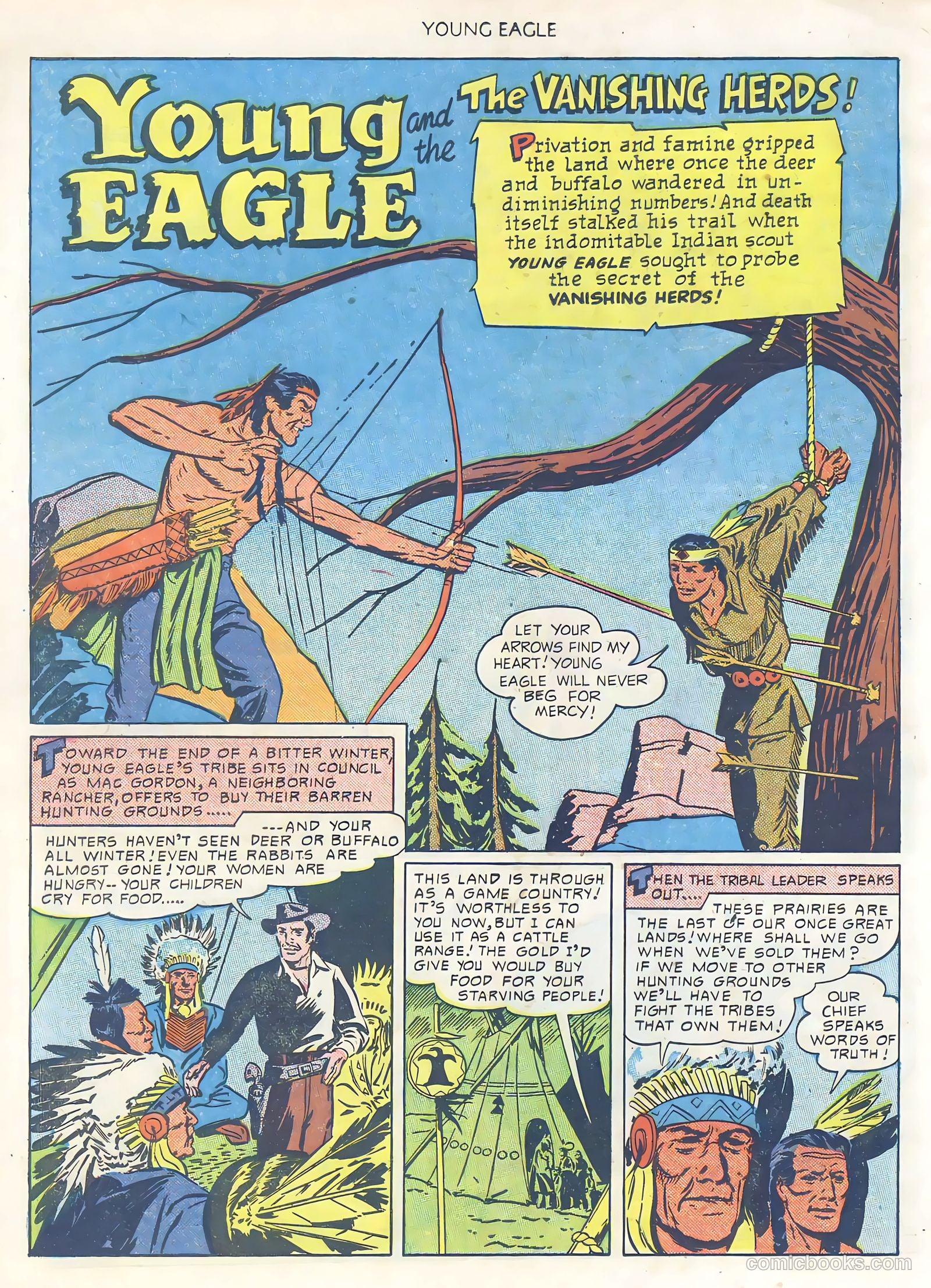 Young Eagle #1 (1950) — page 18 of 36