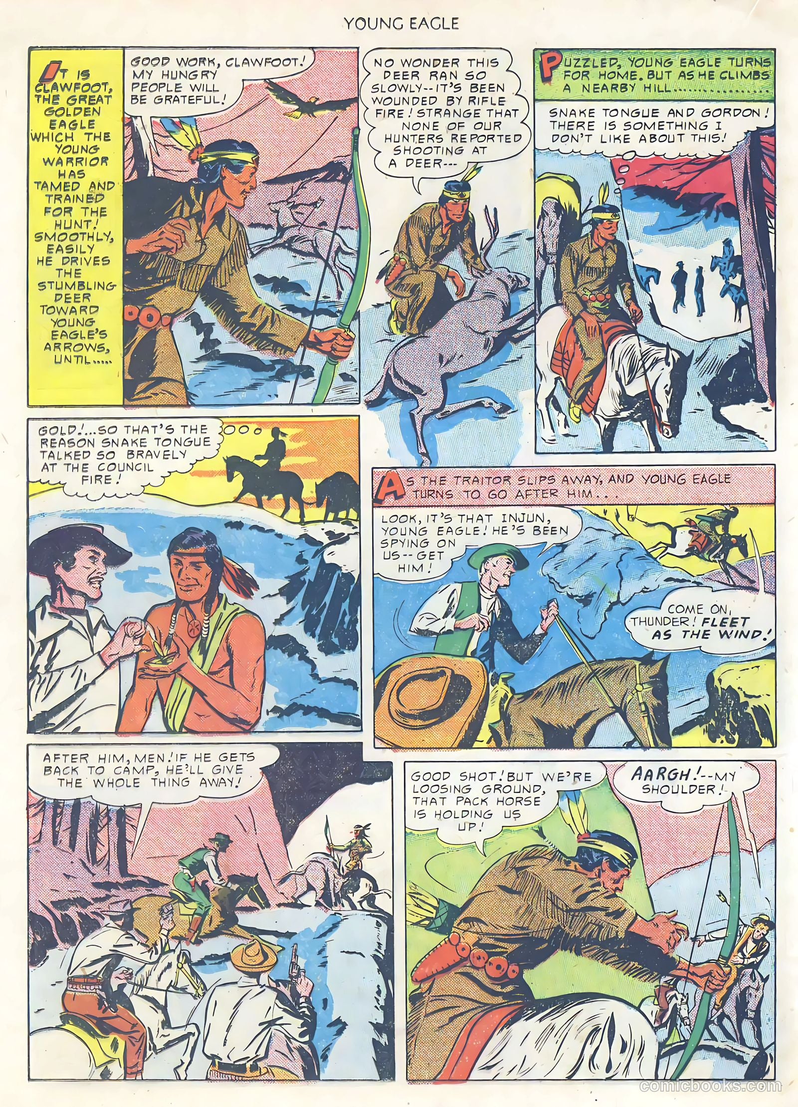 Young Eagle #1 (1950) — page 20 of 36