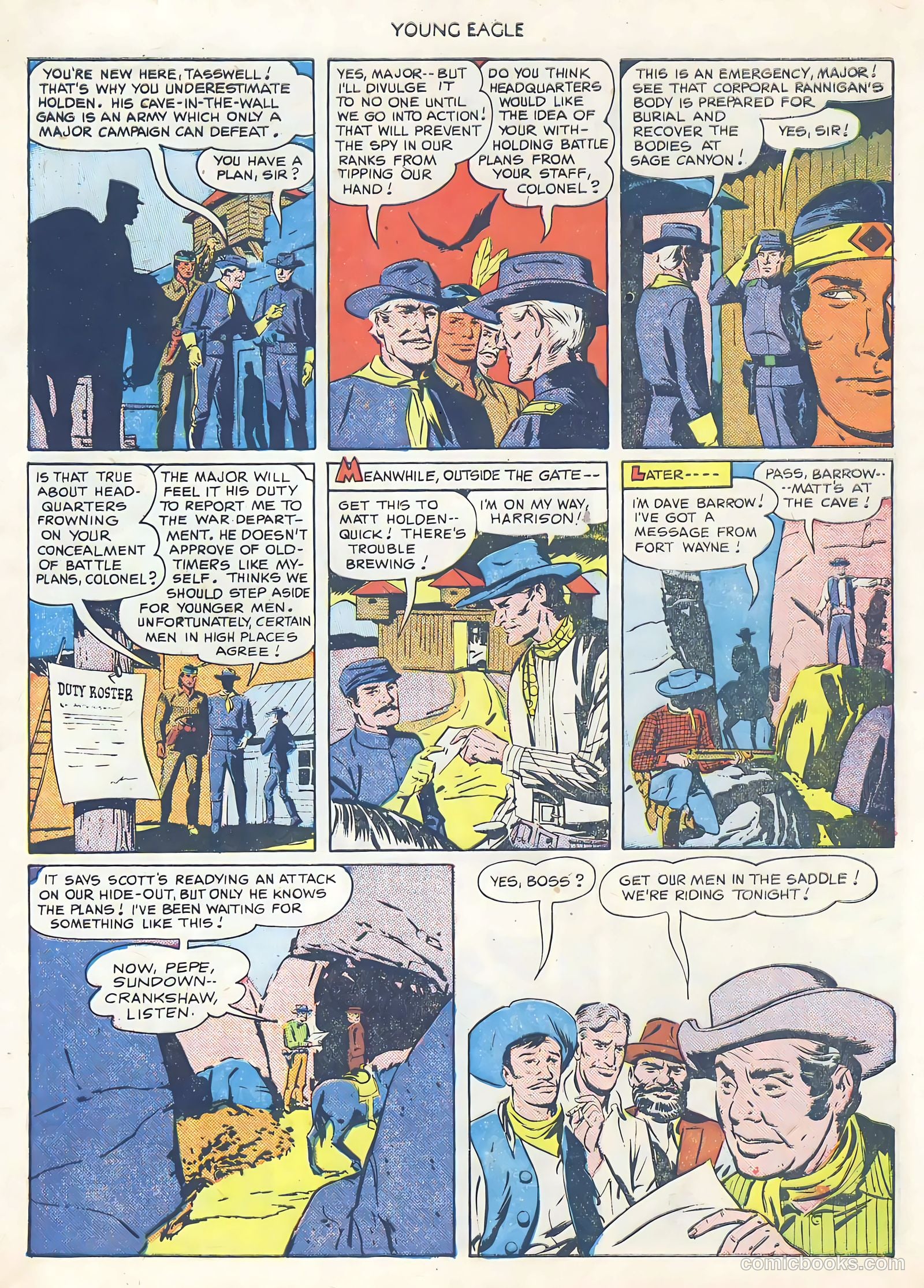 Young Eagle #1 (1950) — page 29 of 36