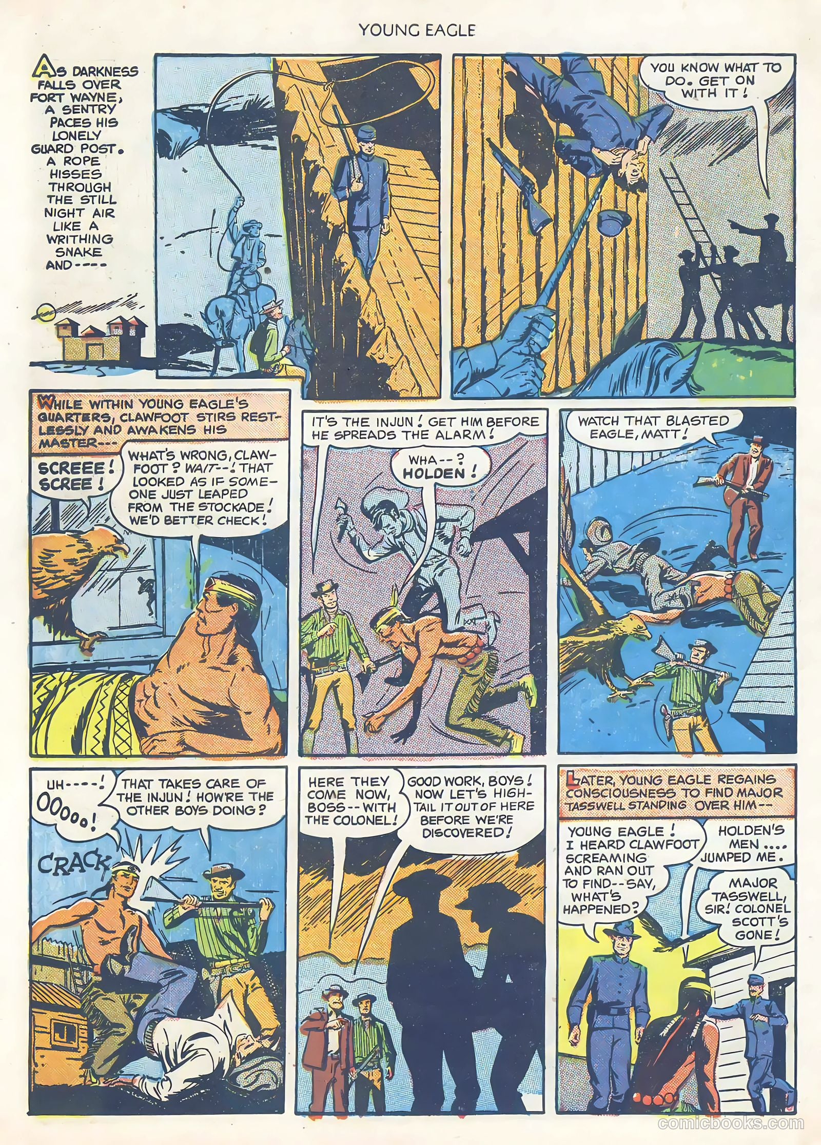 Young Eagle #1 (1950) — page 30 of 36