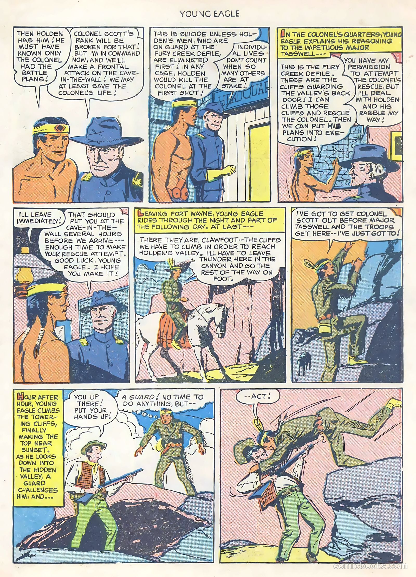 Young Eagle #1 (1950) — page 31 of 36