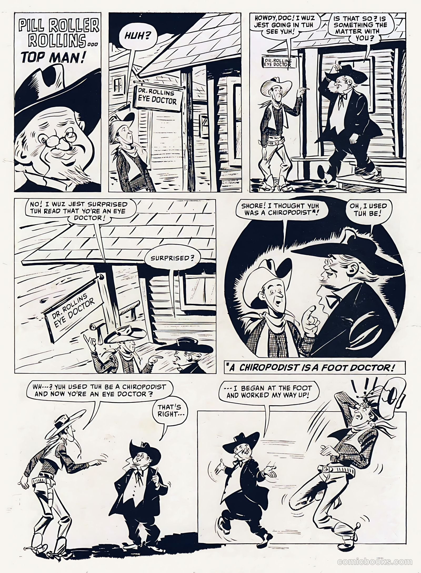 Young Eagle #1 (1950) — page 35 of 36