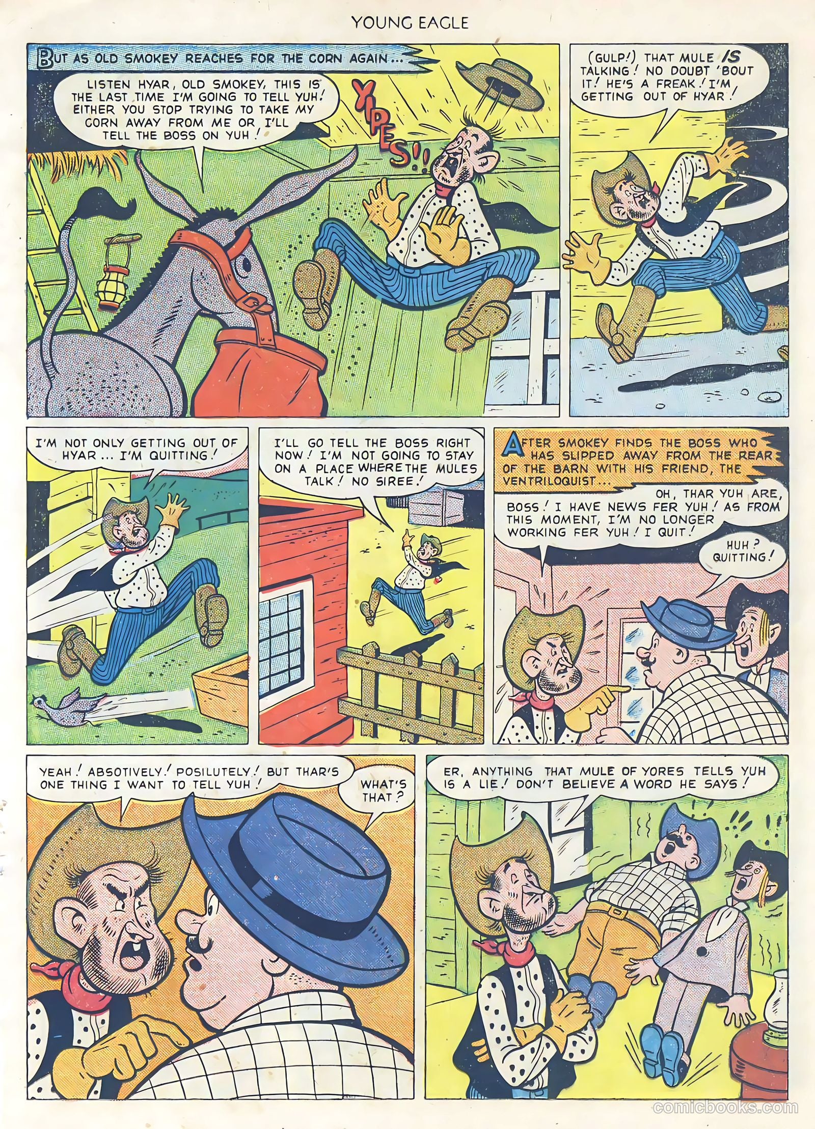 Young Eagle #1 (1950) — page 17 of 36