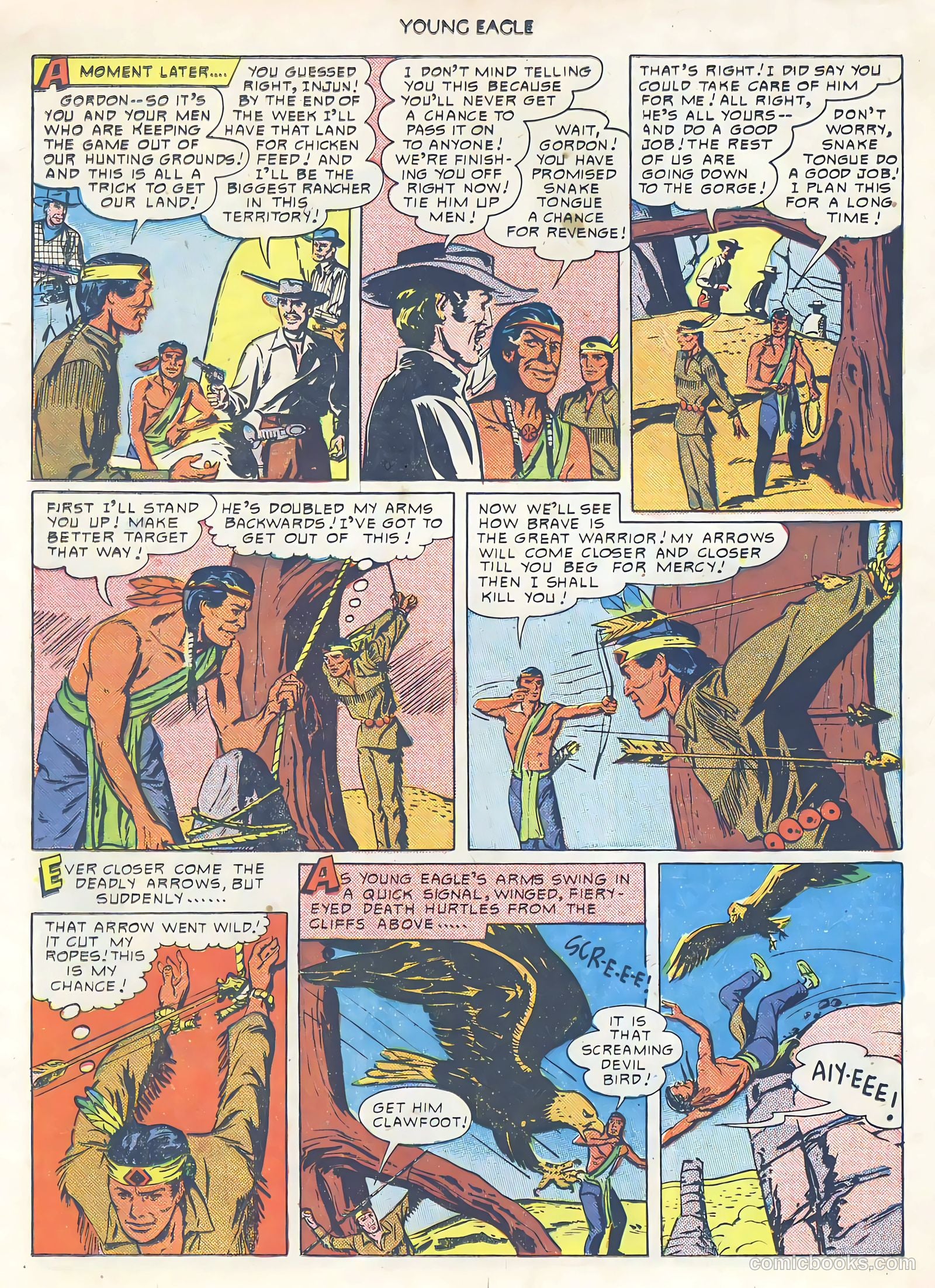 Young Eagle #1 (1950) — page 24 of 36