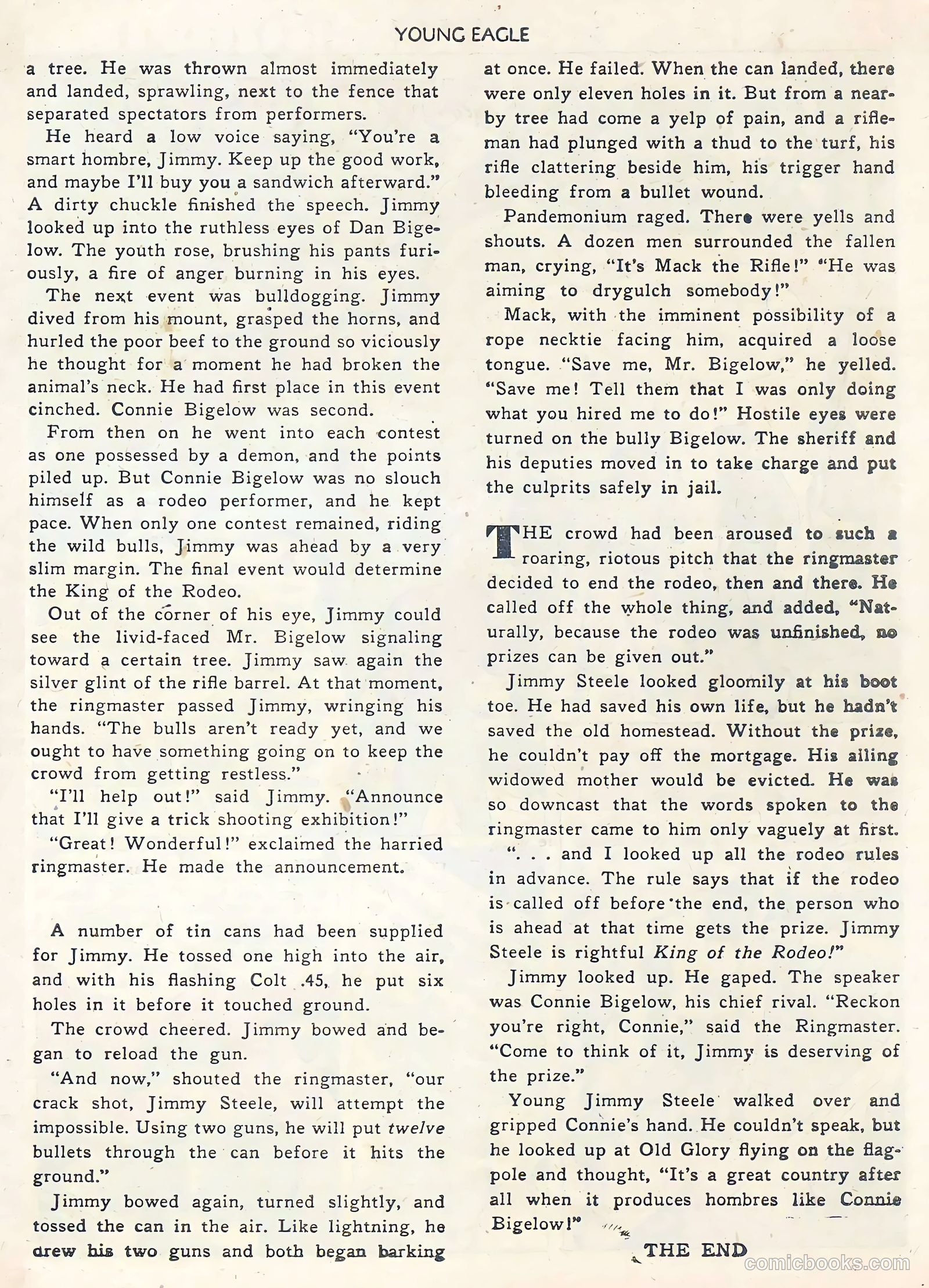 Young Eagle #1 (1950) — page 27 of 36