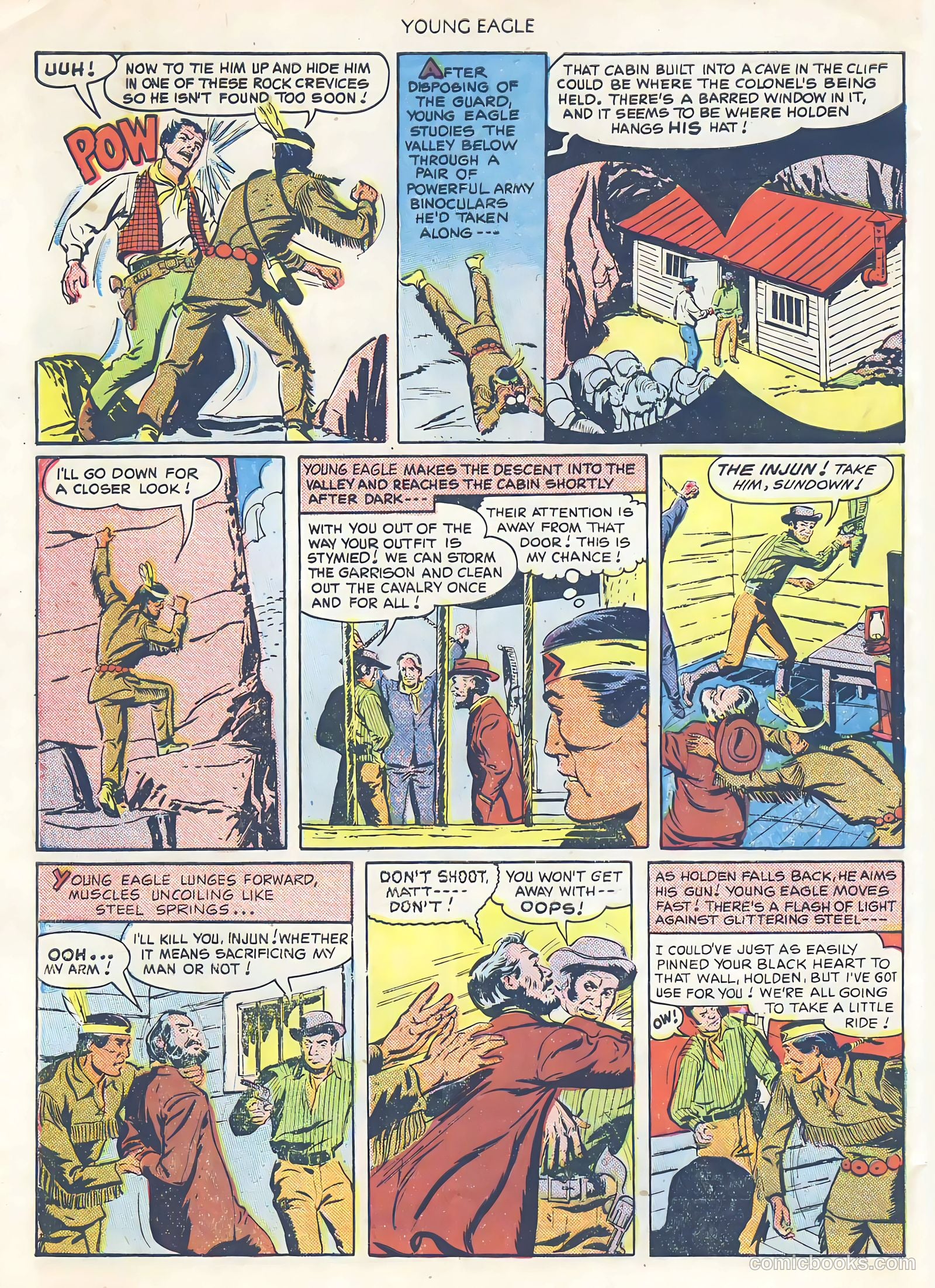 Young Eagle #1 (1950) — page 32 of 36