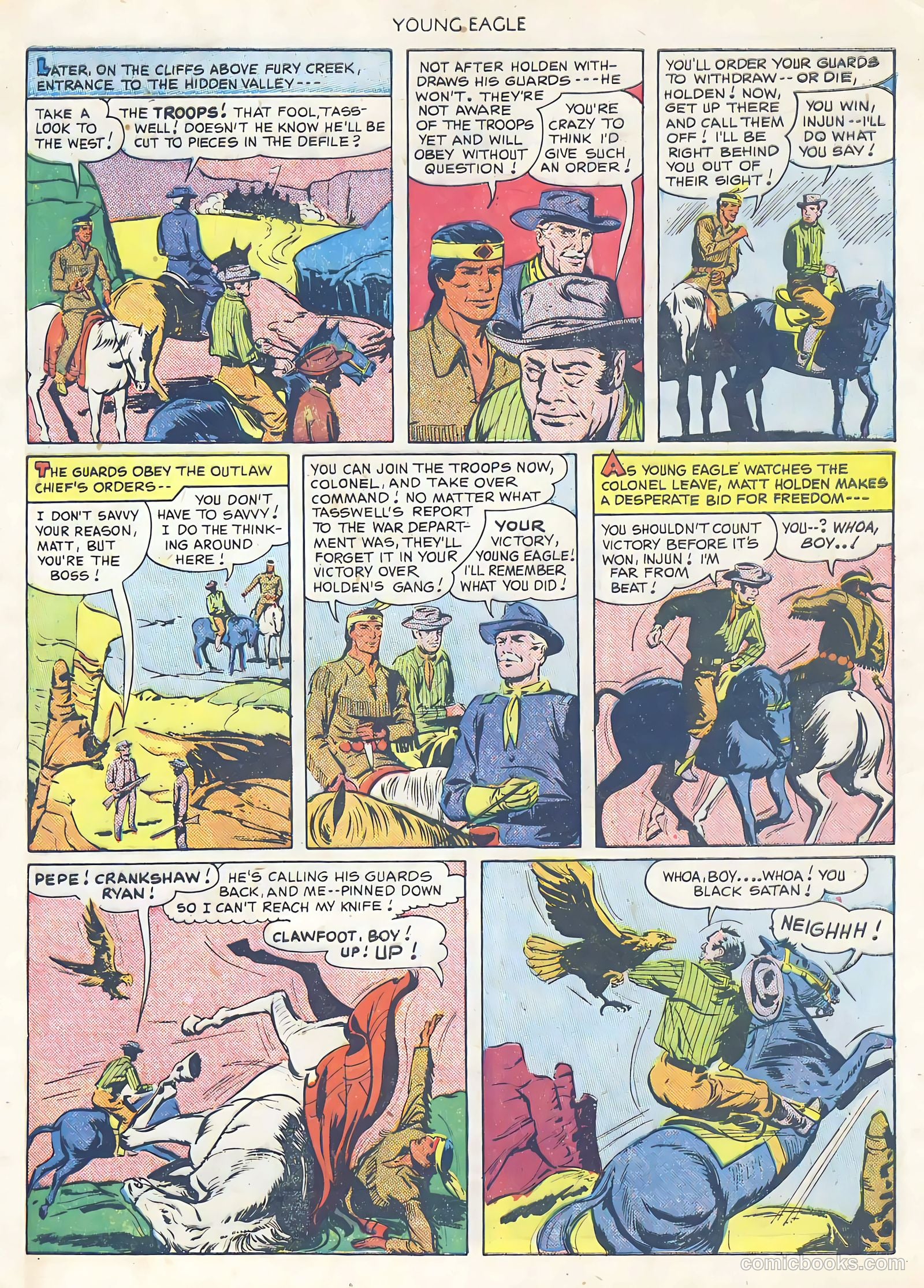 Young Eagle #1 (1950) — page 33 of 36