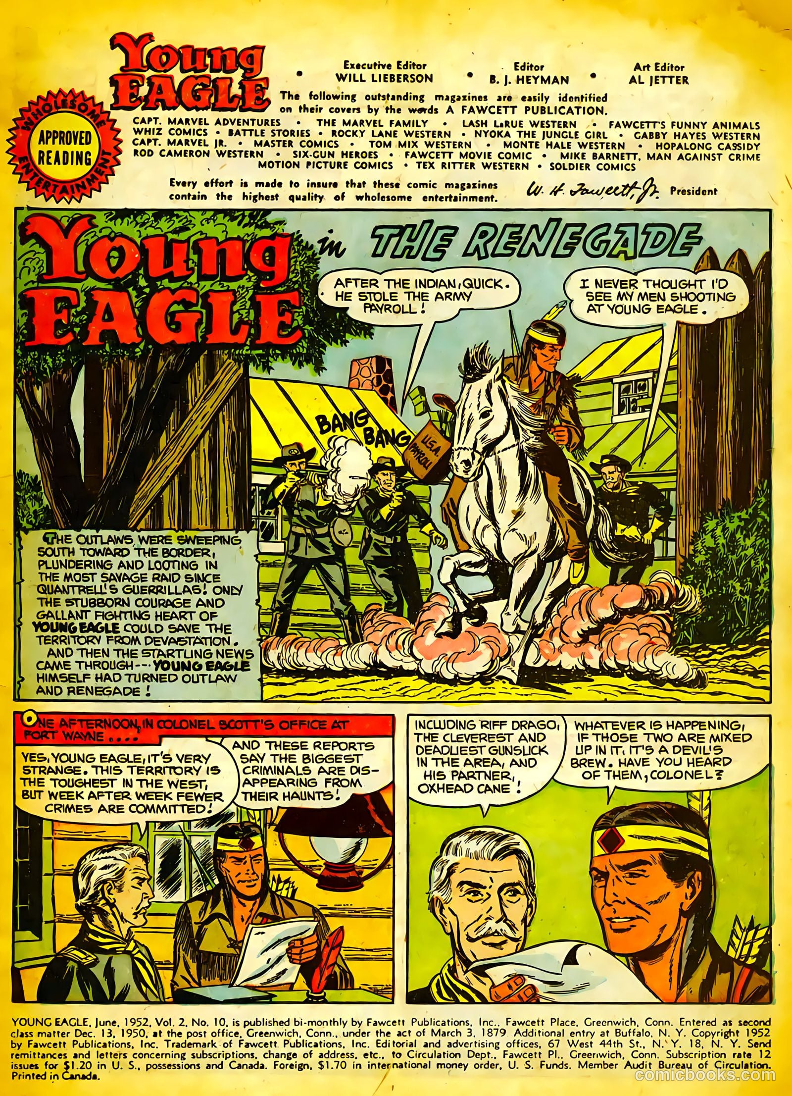 Young Eagle #10 (1952) — page 3 of 36