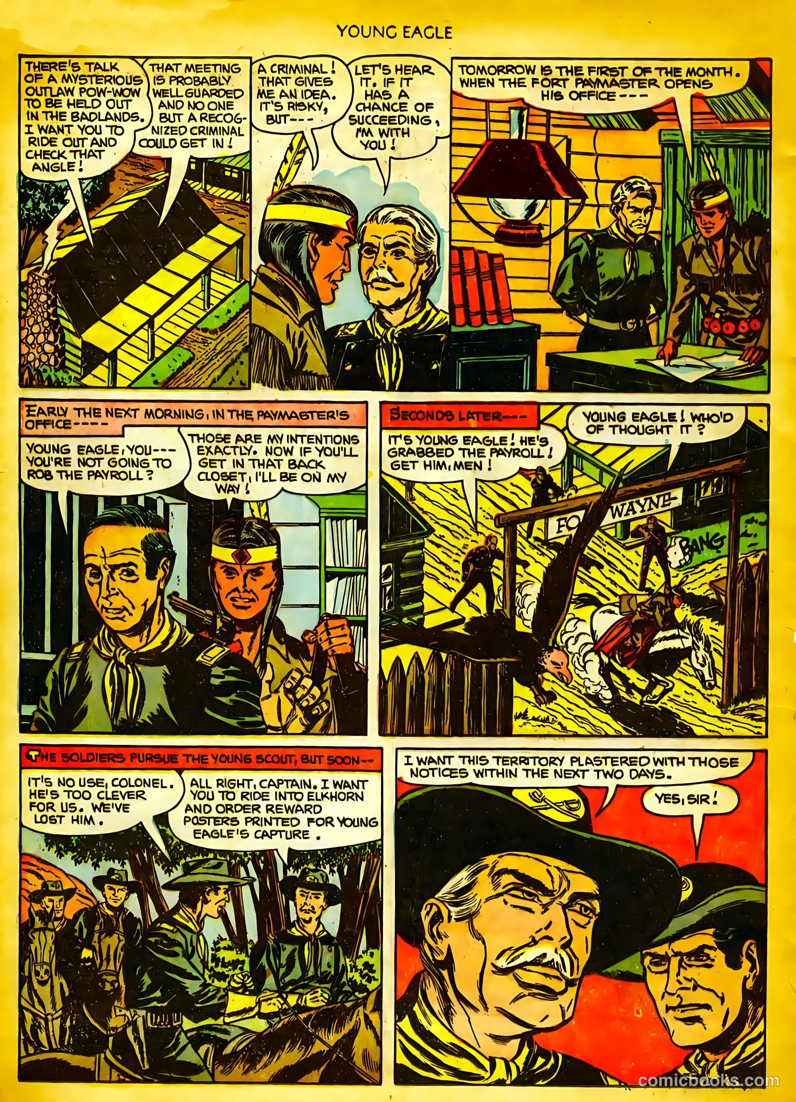 Young Eagle #10 (1952) — page 4 of 36