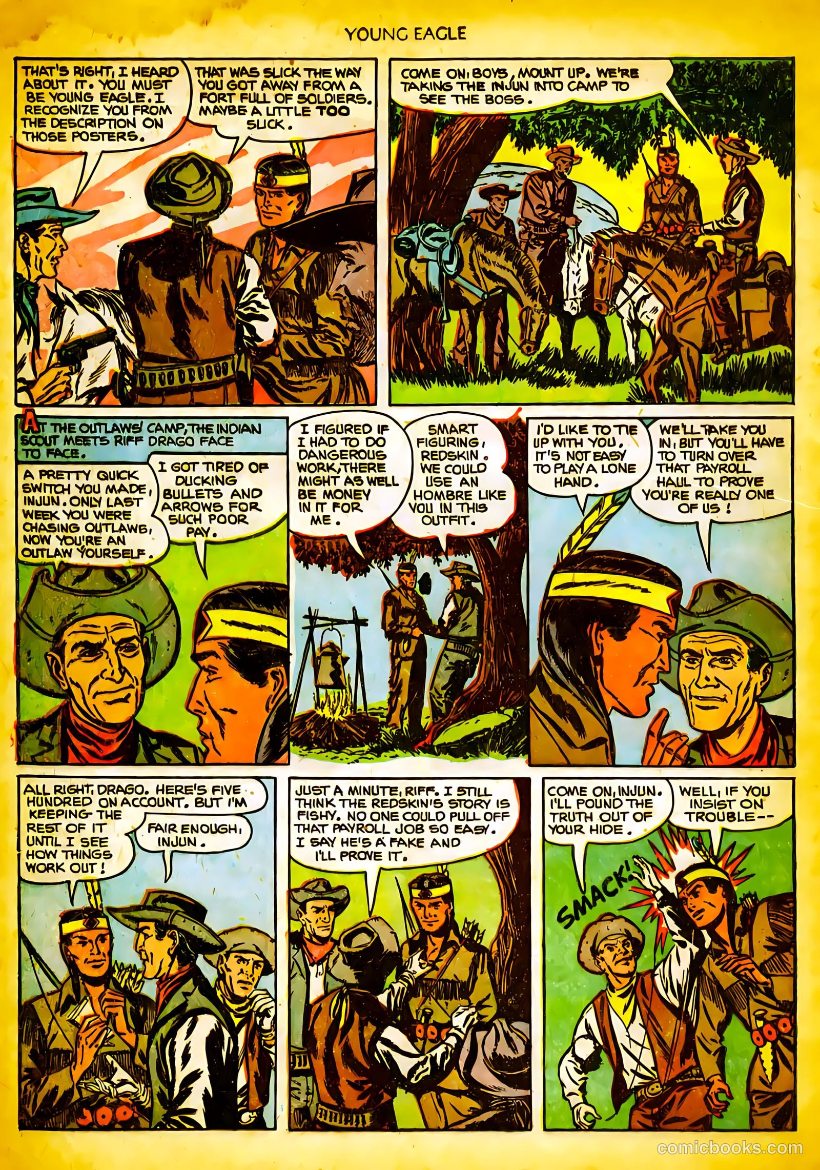 Young Eagle #10 (1952) — page 6 of 36
