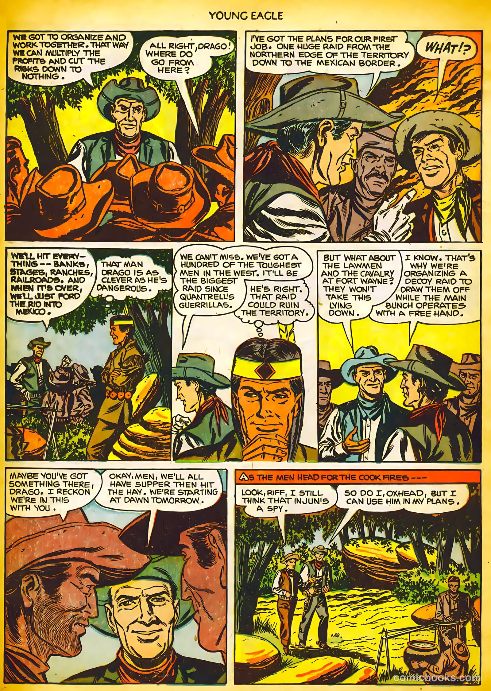 Young Eagle #10 (1952) — page 8 of 36