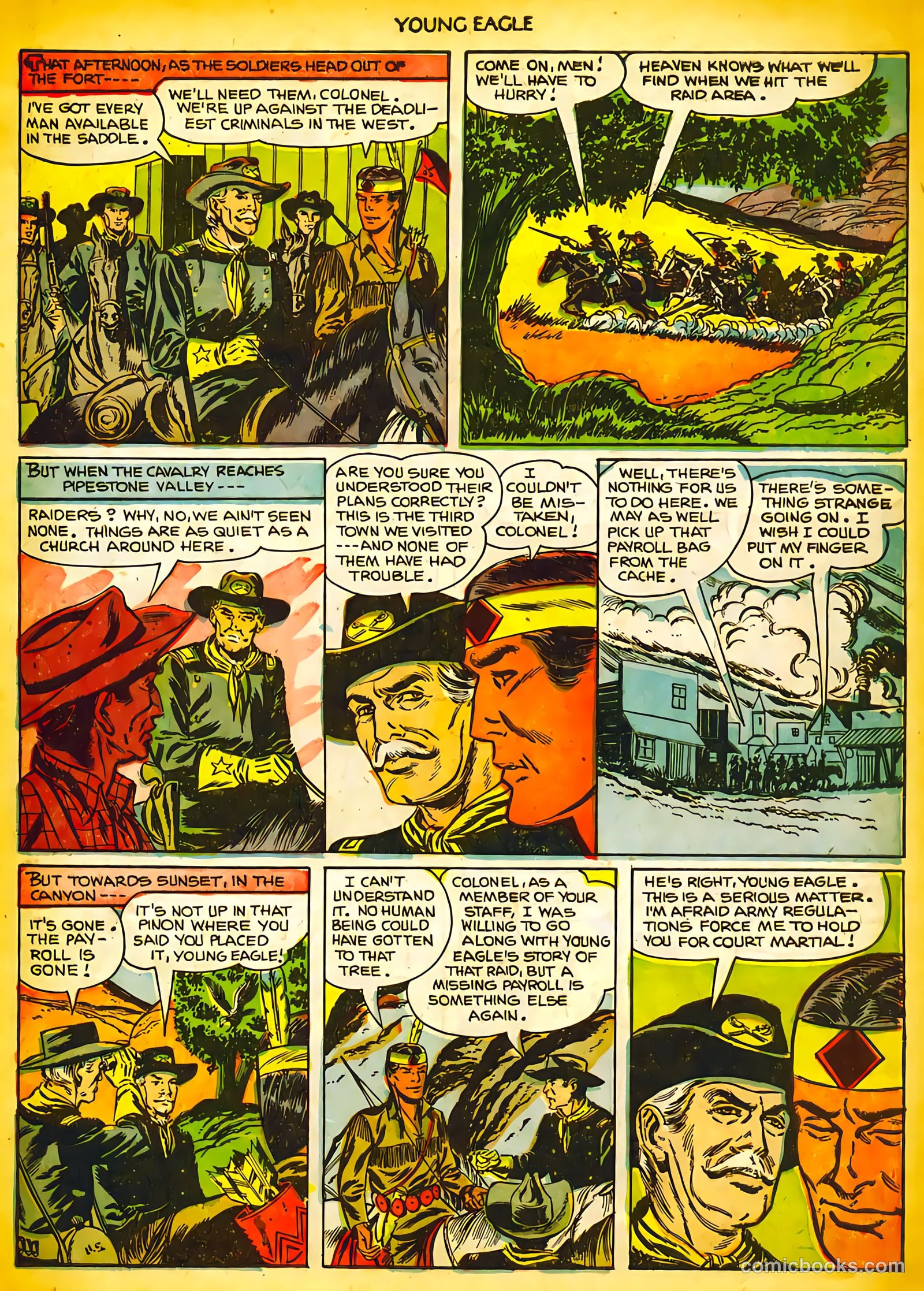 Young Eagle #10 (1952) — page 11 of 36
