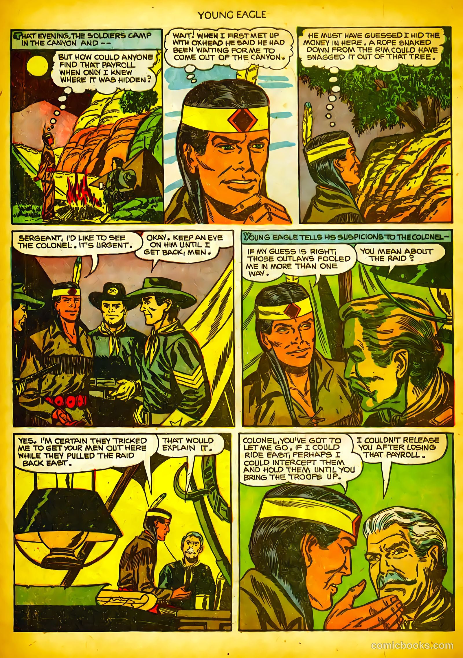 Young Eagle #10 (1952) — page 12 of 36