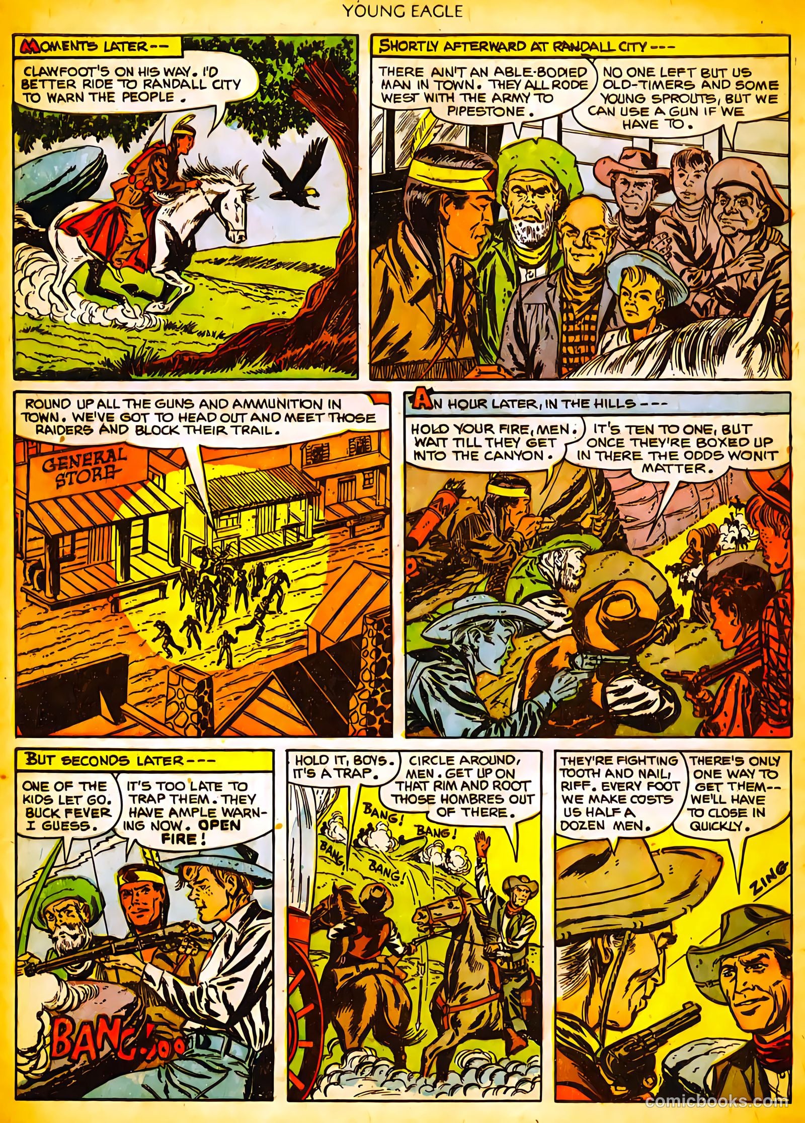 Young Eagle #10 (1952) — page 14 of 36