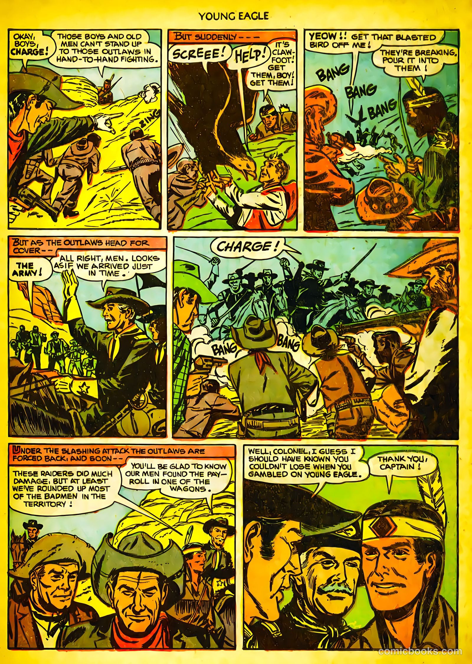 Young Eagle #10 (1952) — page 15 of 36