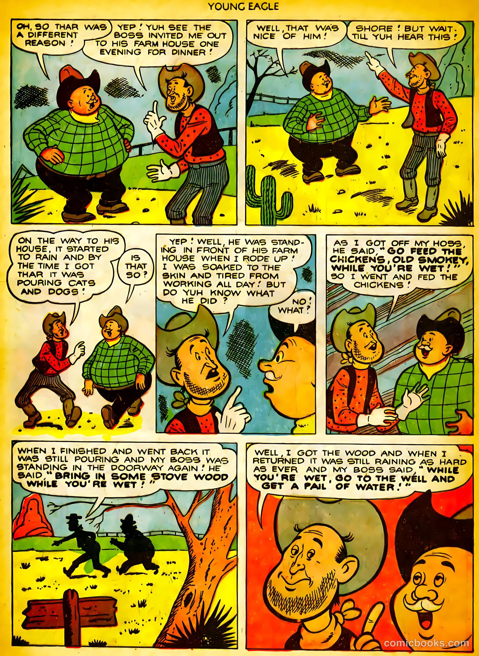 Young Eagle #10 (1952) — page 20 of 36