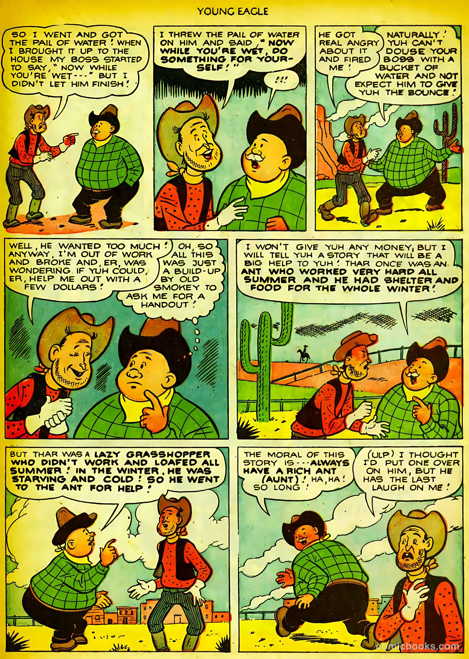 Young Eagle #10 (1952) — page 21 of 36