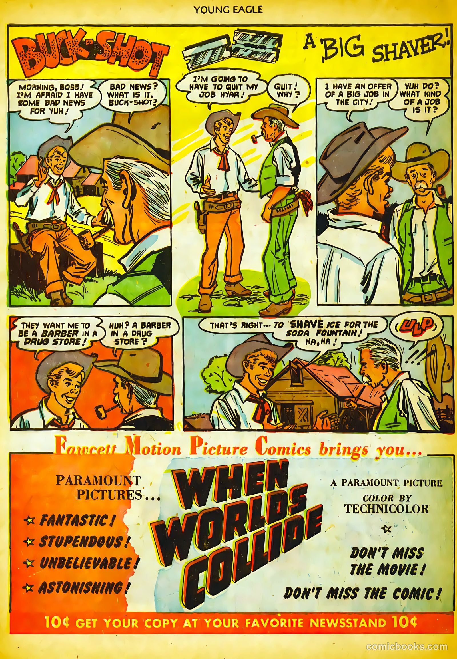 Young Eagle #10 (1952) — page 22 of 36