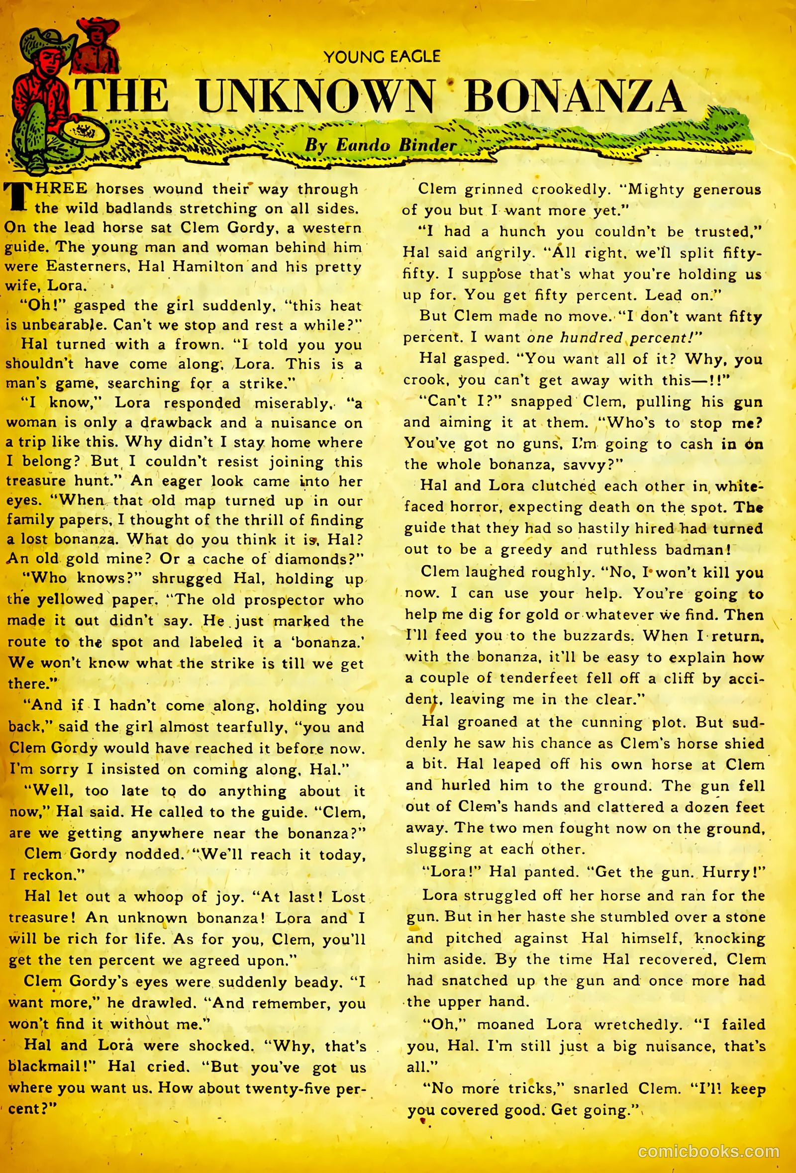 Young Eagle #10 (1952) — page 23 of 36