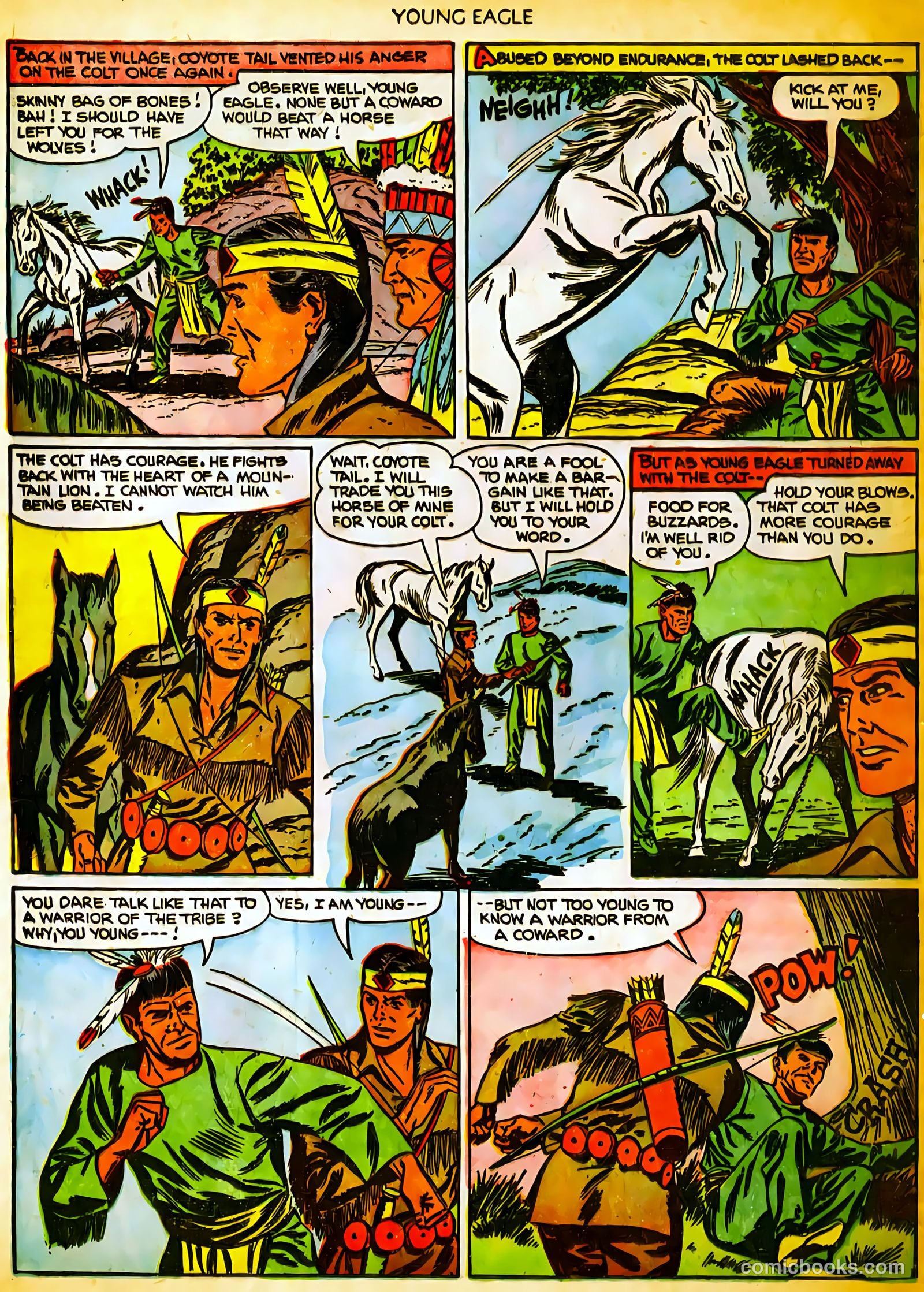 Young Eagle #10 (1952) — page 28 of 36