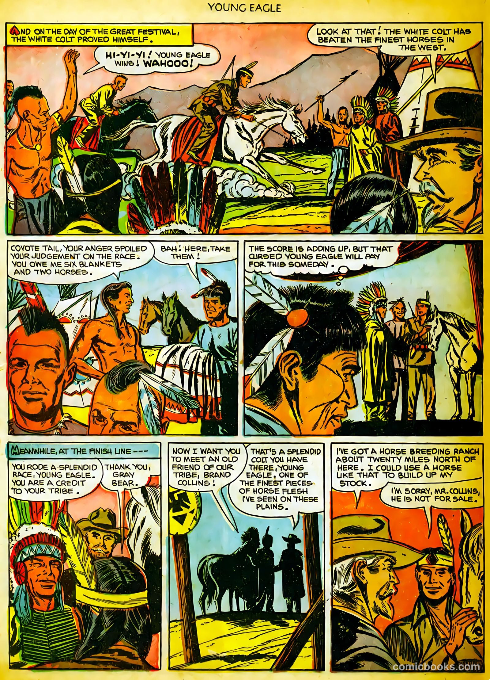 Young Eagle #10 (1952) — page 30 of 36