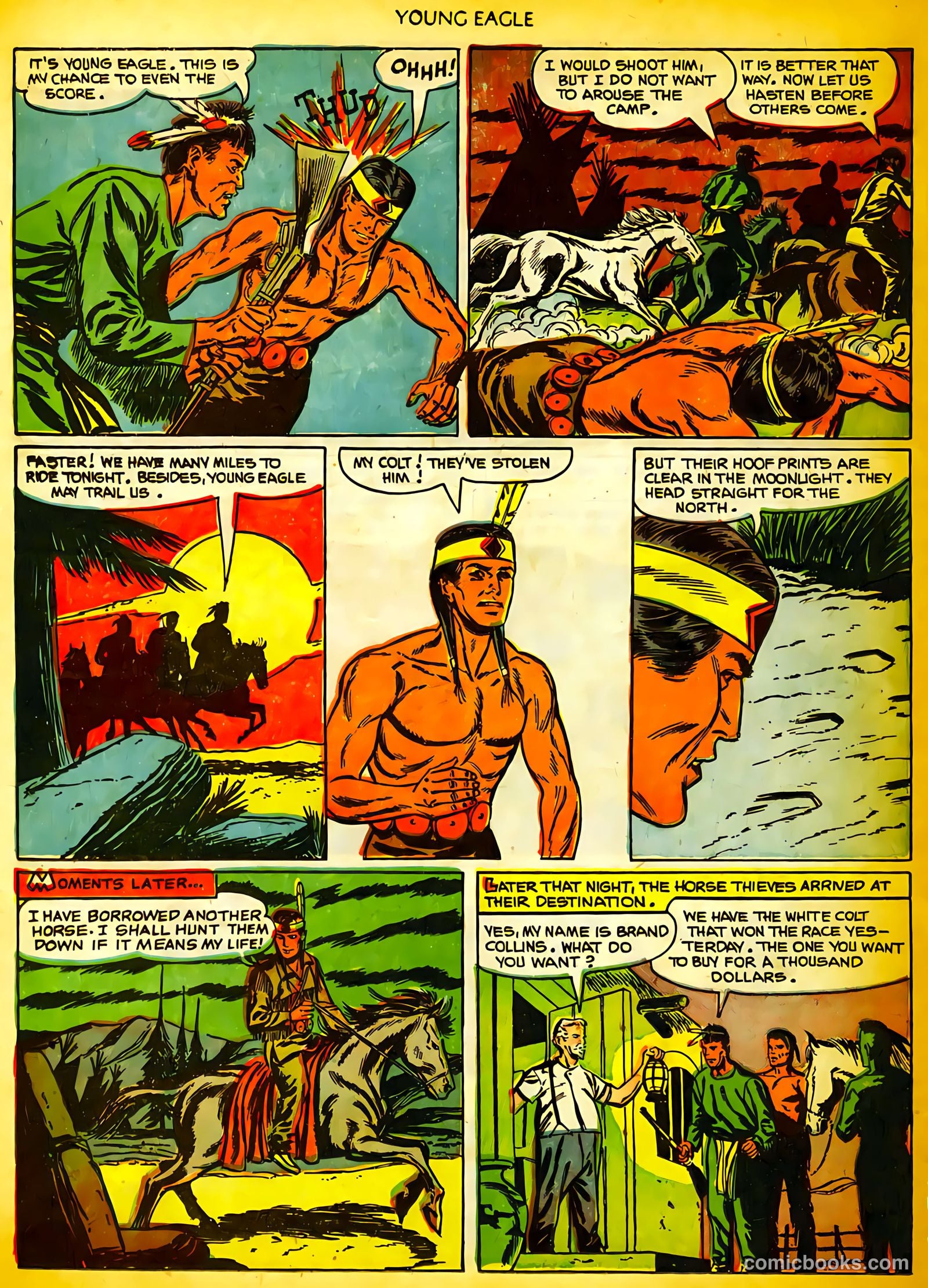 Young Eagle #10 (1952) — page 32 of 36