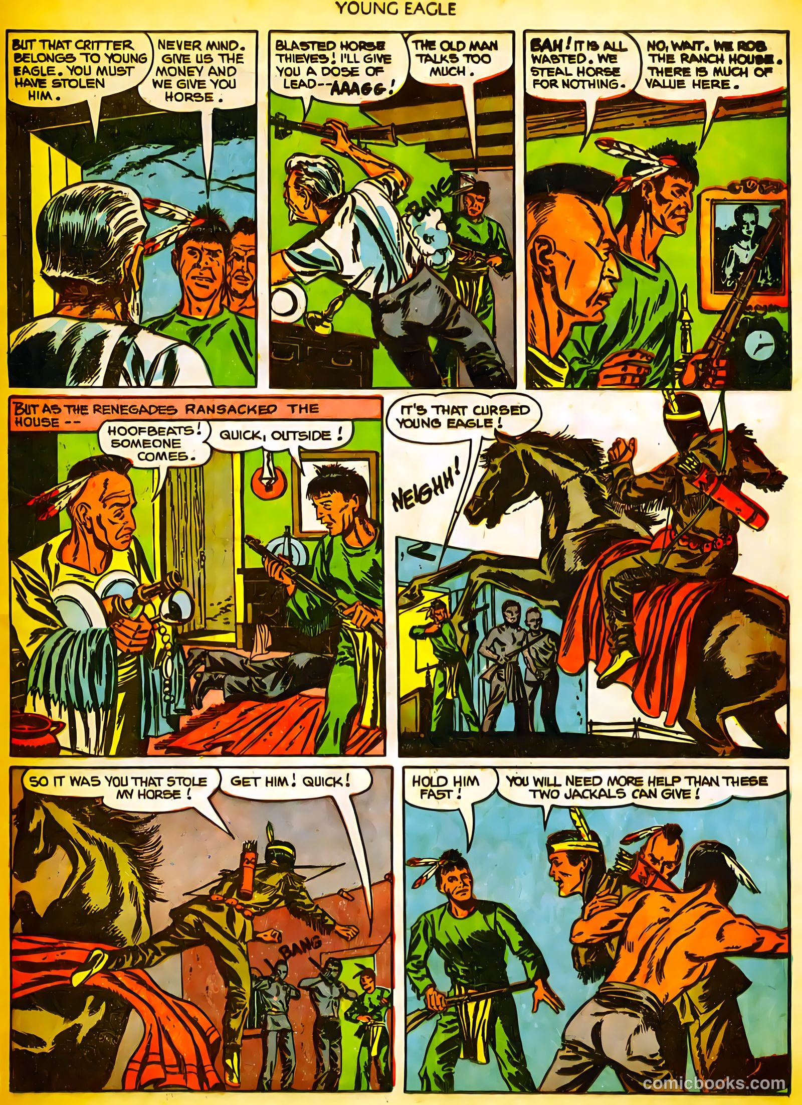 Young Eagle #10 (1952) — page 33 of 36