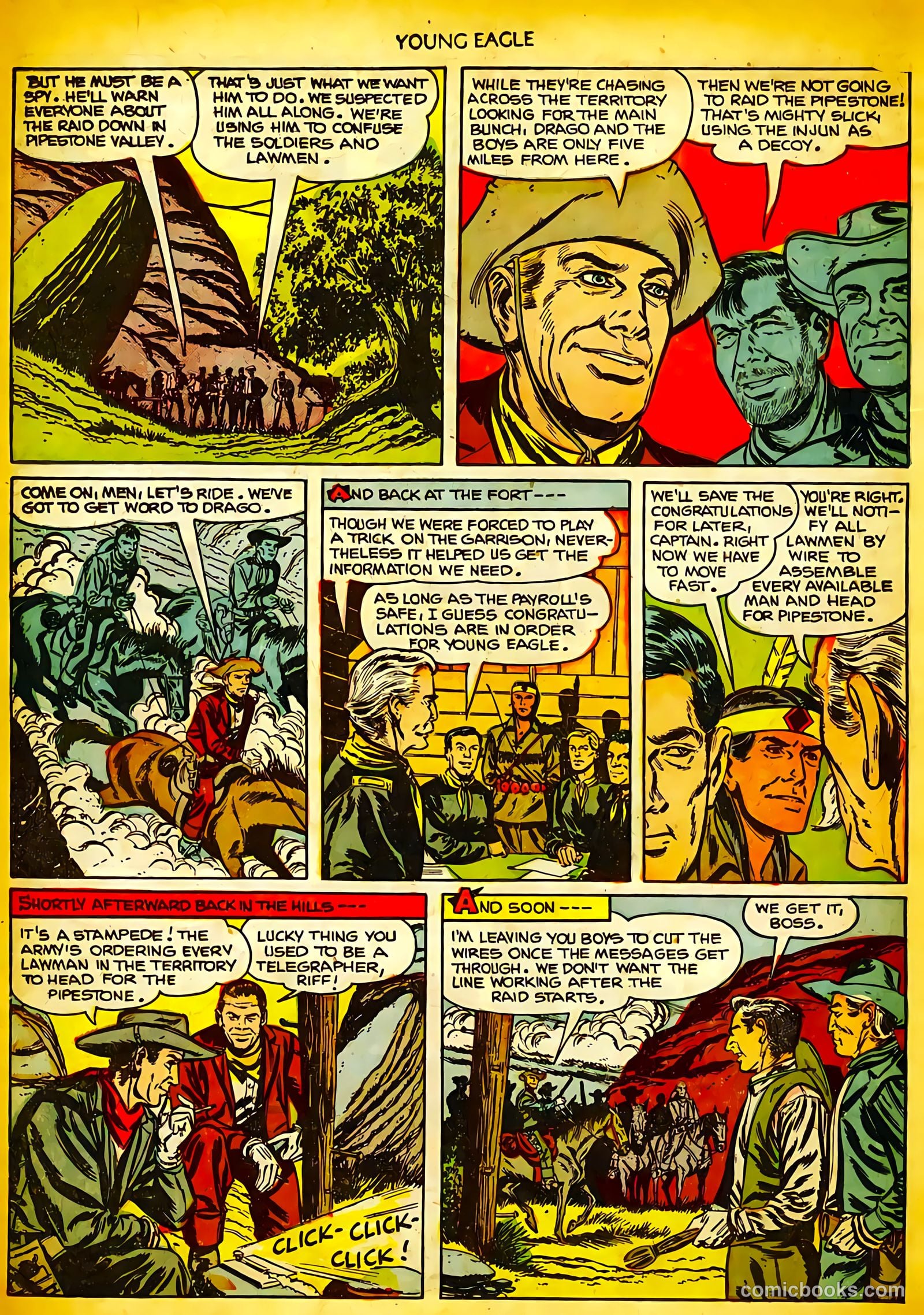 Young Eagle #10 (1952) — page 10 of 36