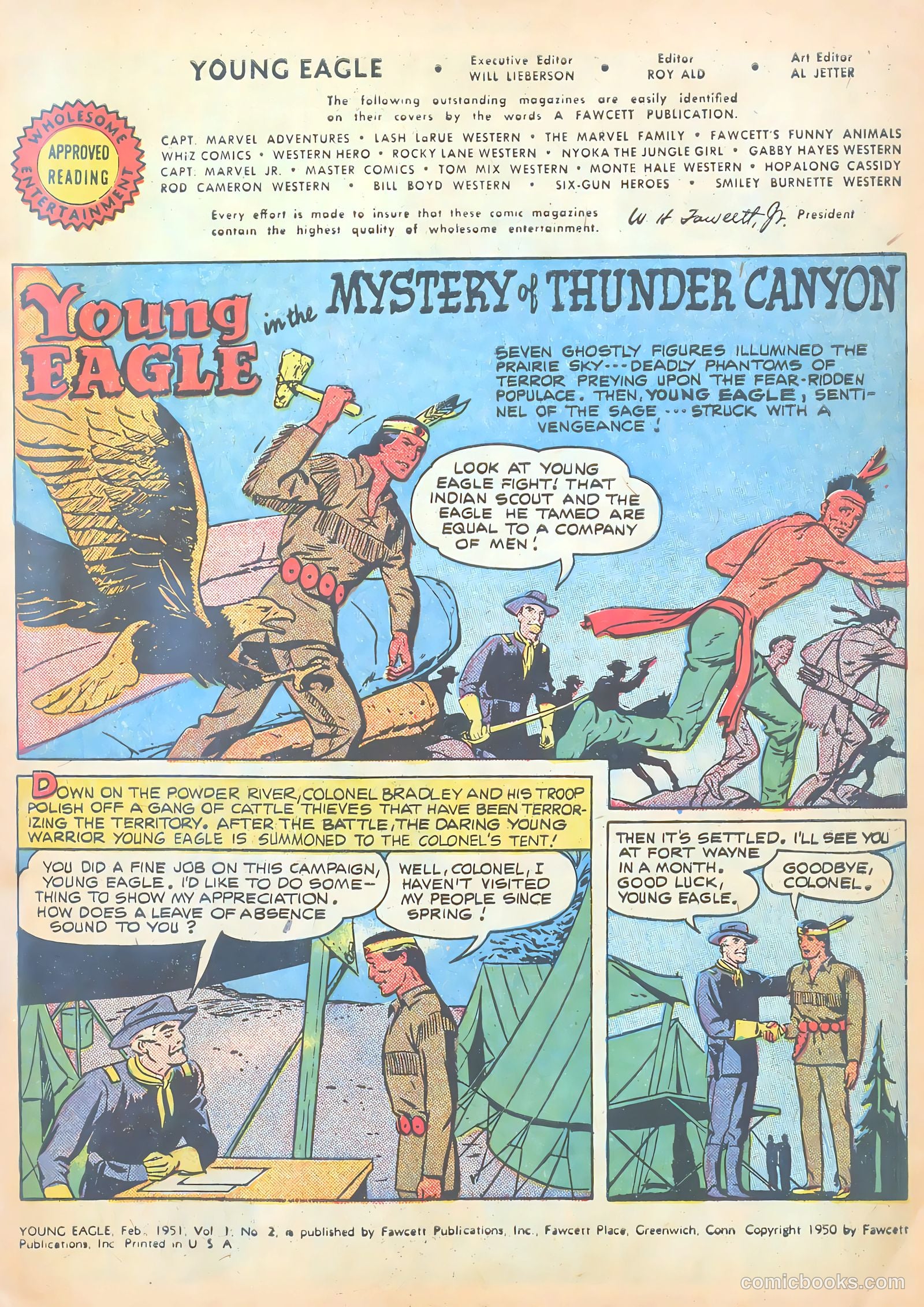 Young Eagle #2 (1951) — page 3 of 36